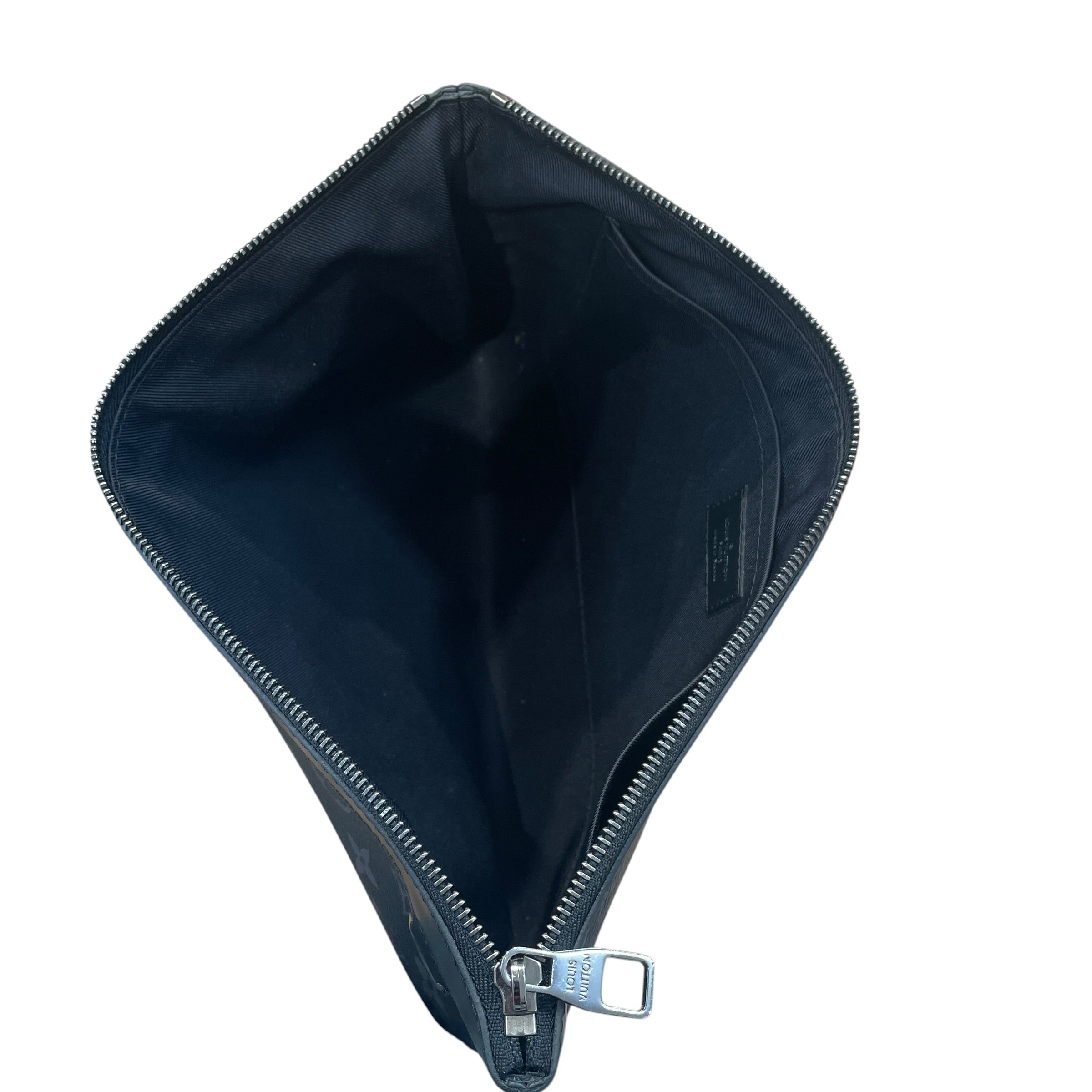 LOUIS VUITTON/LOUIS VUITTON/Pouch/Monogram/Leather/BLK/tn4108 view 5