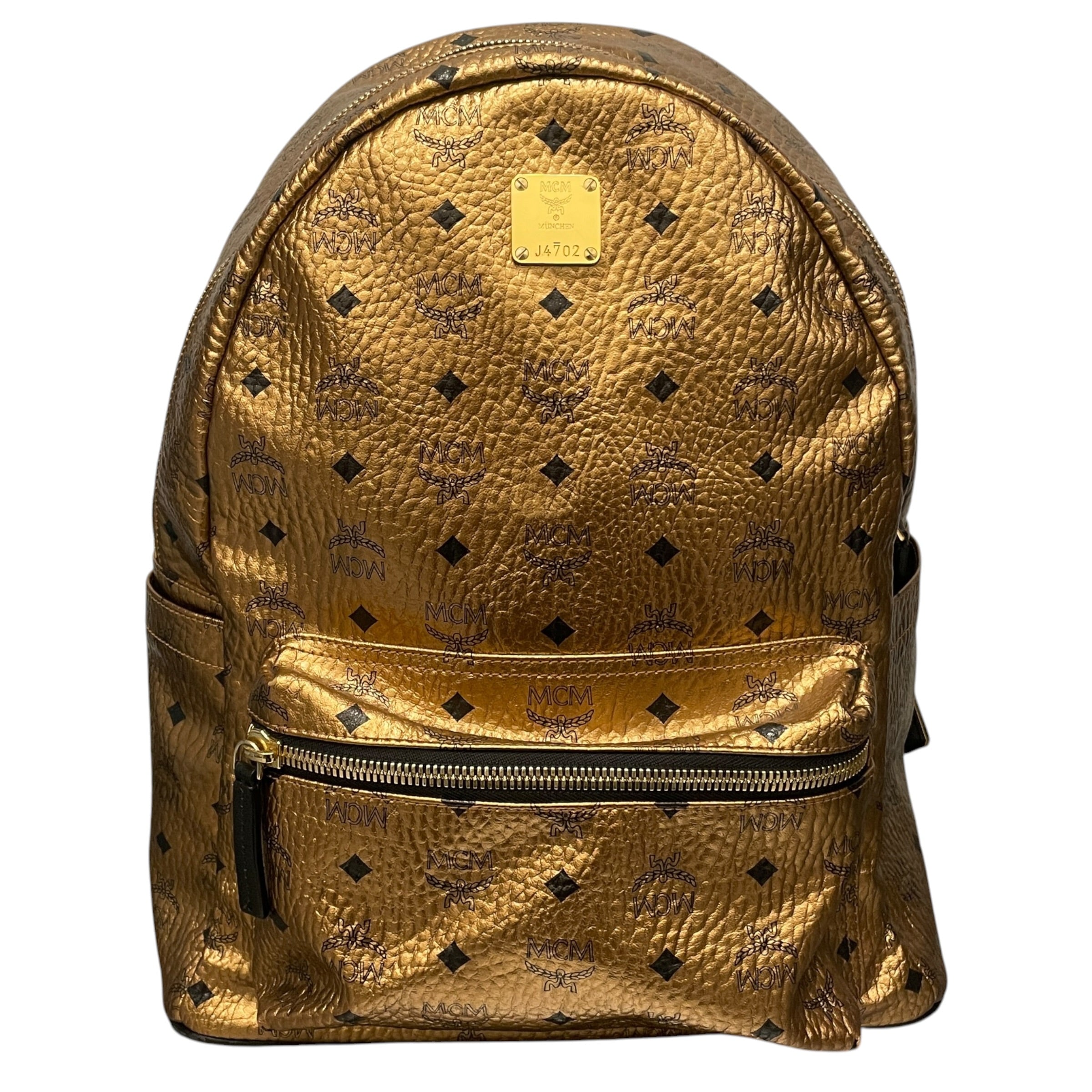 MCM/Backpack/Monogram/Leather/GLD/ view 1