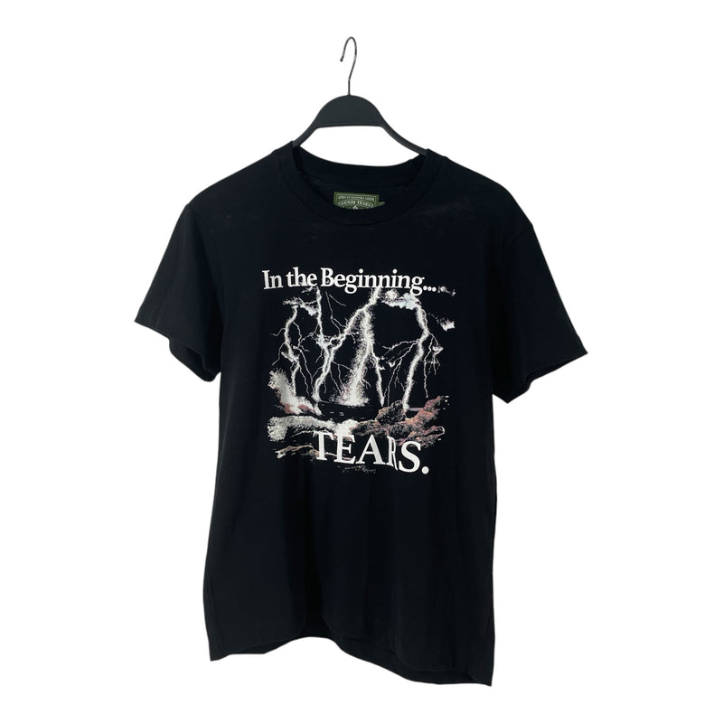 DENIM TEARS/T-Shirt/S/Cotton/BLK/IN THE BEGINNING... TEARS