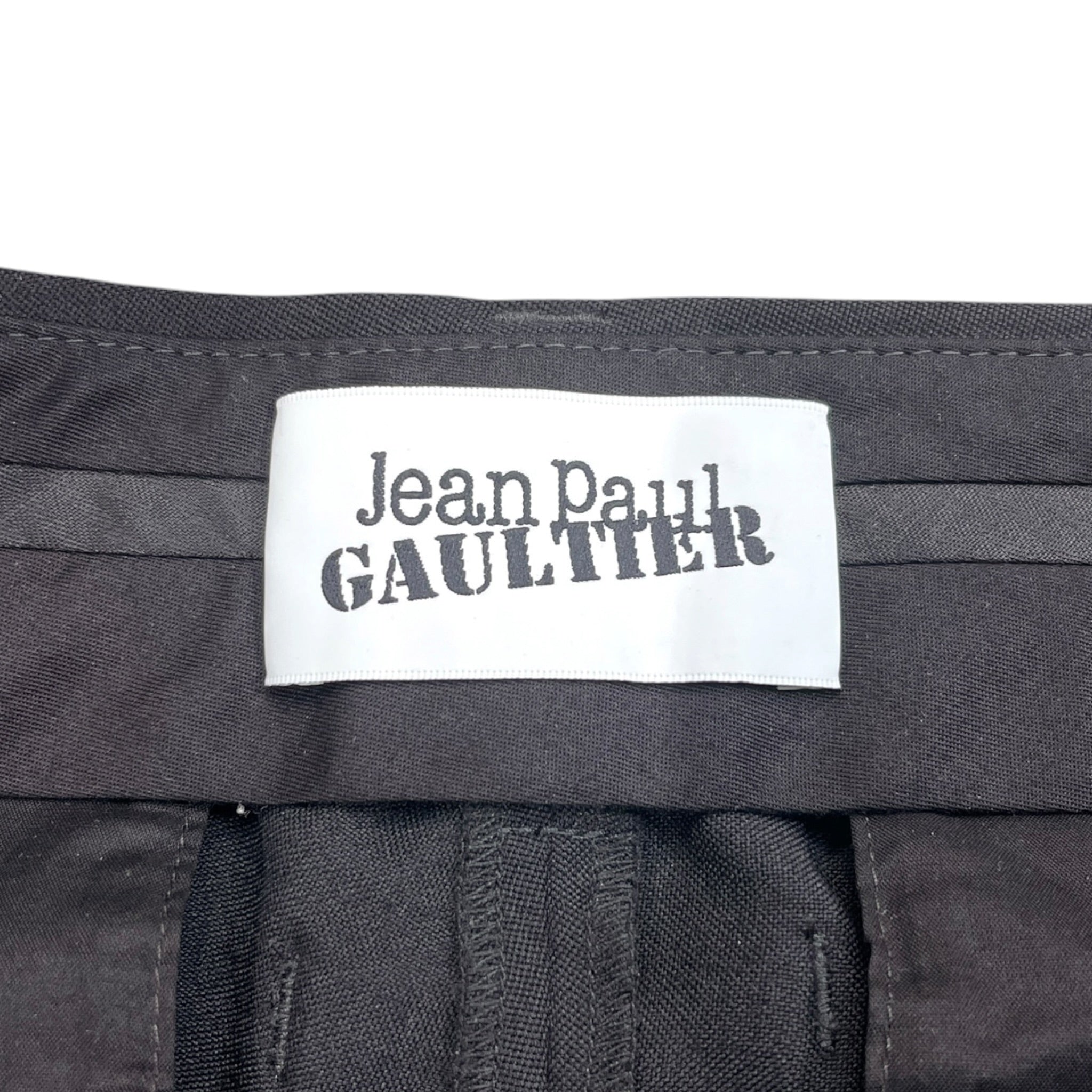 Jean Paul Gaultier/Pants/44/BLK/Graphic/BODY MARNIERE PRINTED LAYERED view 3