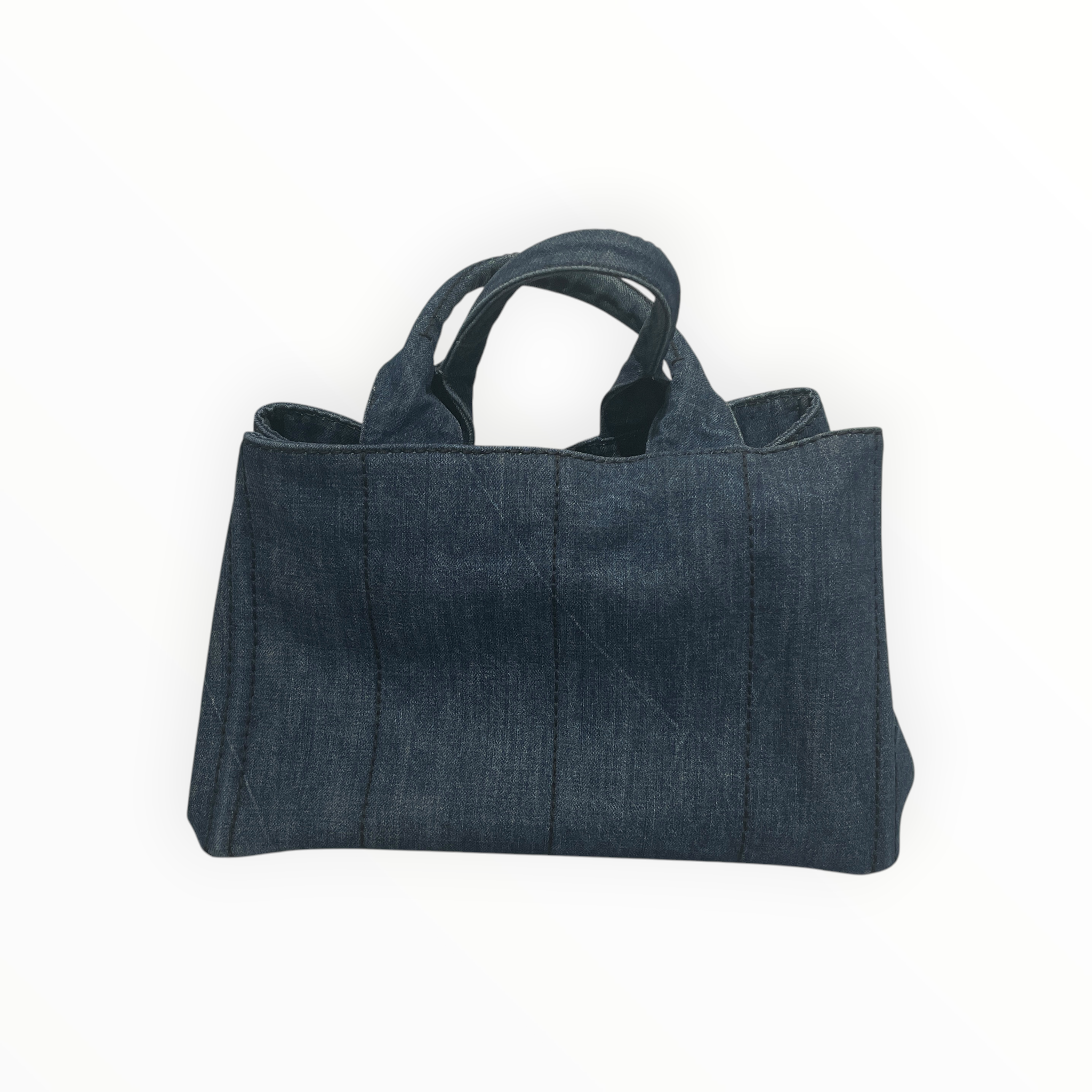 PRADA/Tote Bag/Denim/BLU/canapa denim tote bag view 2