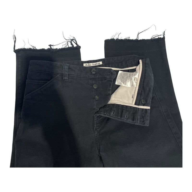 Acne Studios/Straight Pants/46/Cotton/BLK/FN-MN-TROU000010