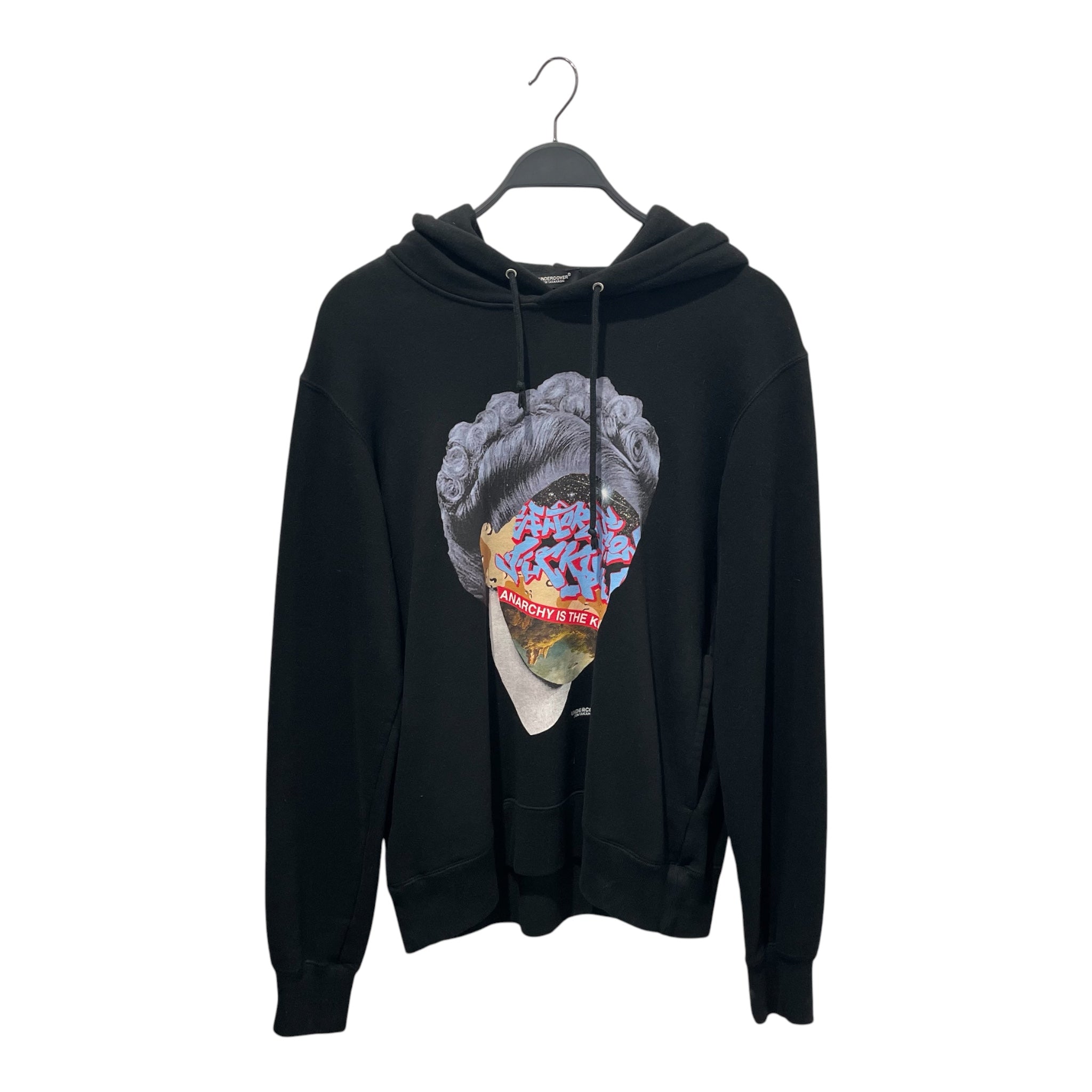 UNDERCOVER/Hoodie/3/Graphic/Cotton/BLK/anarchy is the key view 1