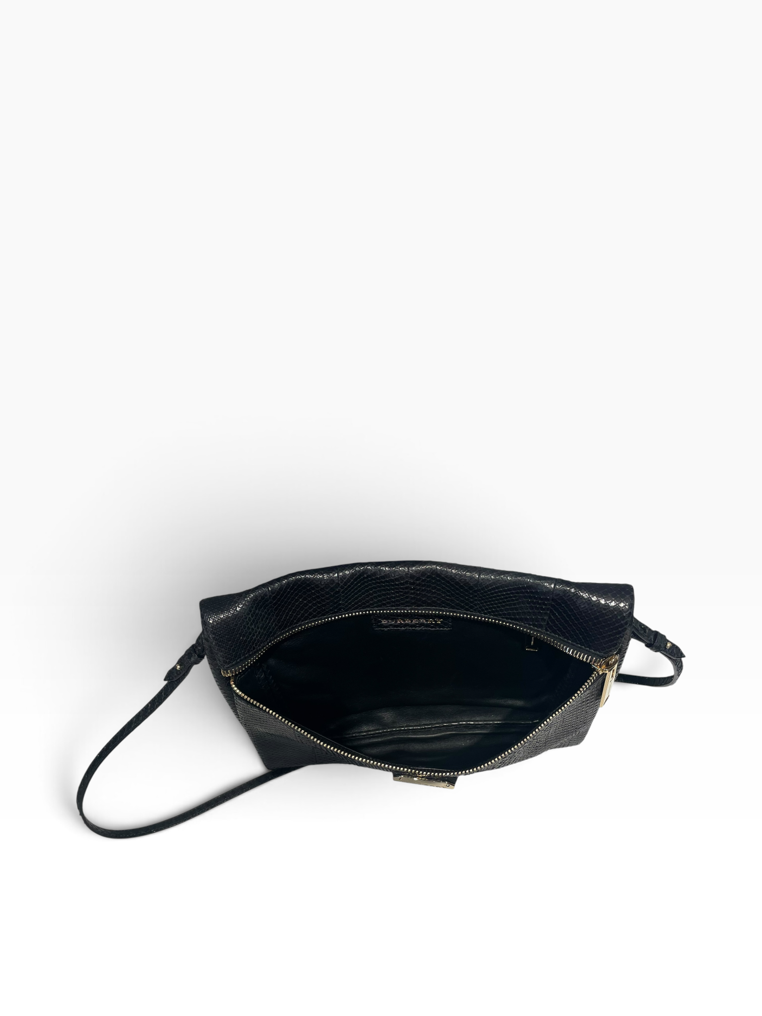 BURBERRY/Cross Body Bag/BLK/Snakeski Peyton Crossbody view 4