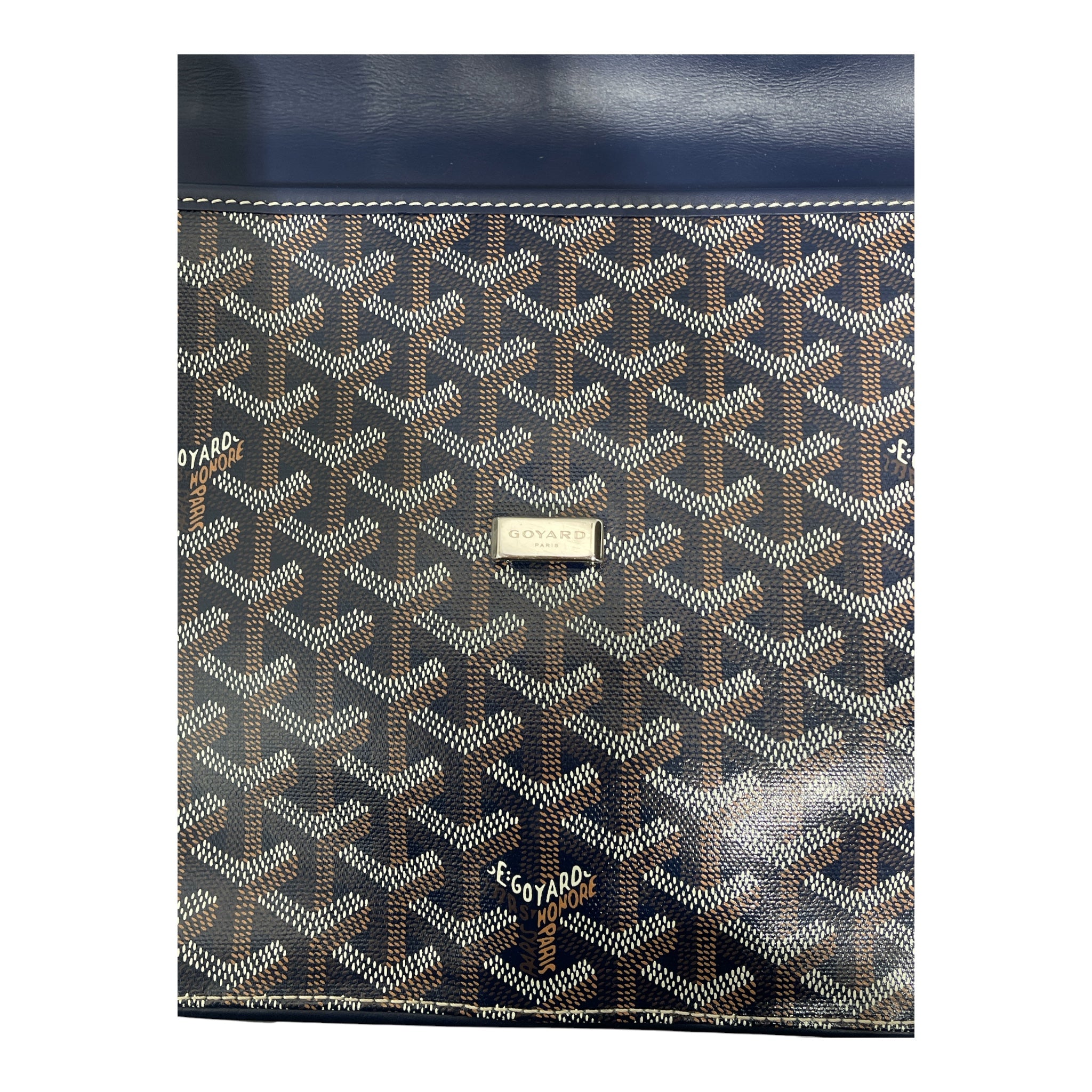 GOYARD/Cross Body Bag/All Over Print/NVY/Belvedere II Messenger MM view 4
