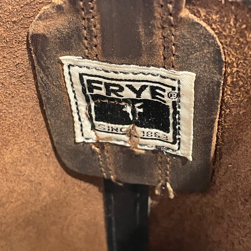 FRYE/Vintage/Biker Boots/US 6.5/Leather/BRW/77300-3 Moto Harness