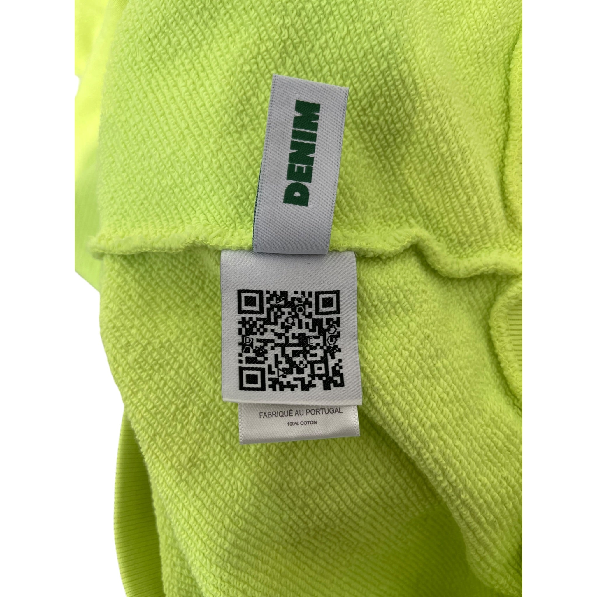 DENIM TEARS/Zip Up Hoodie/S/Cotton/GRN/NEON GREEN NWT view 3
