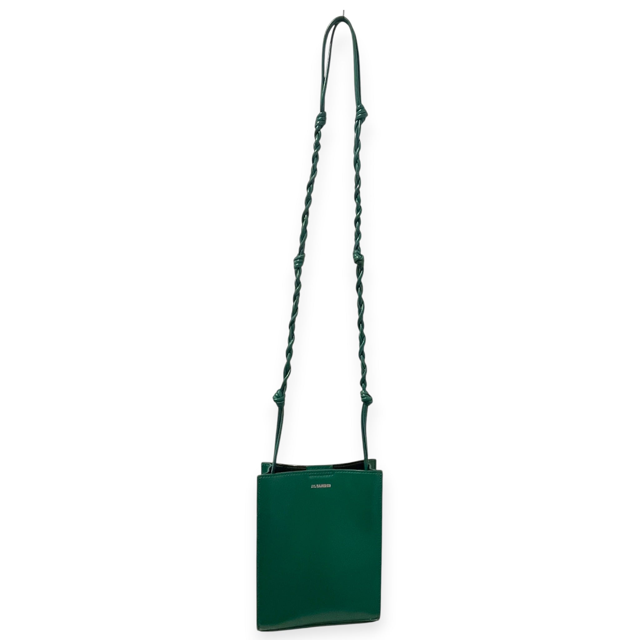 JIL SANDER/Cross Body Bag/Leather/GRN/TANGLE STRAP POUCH CROSSBODY view 9