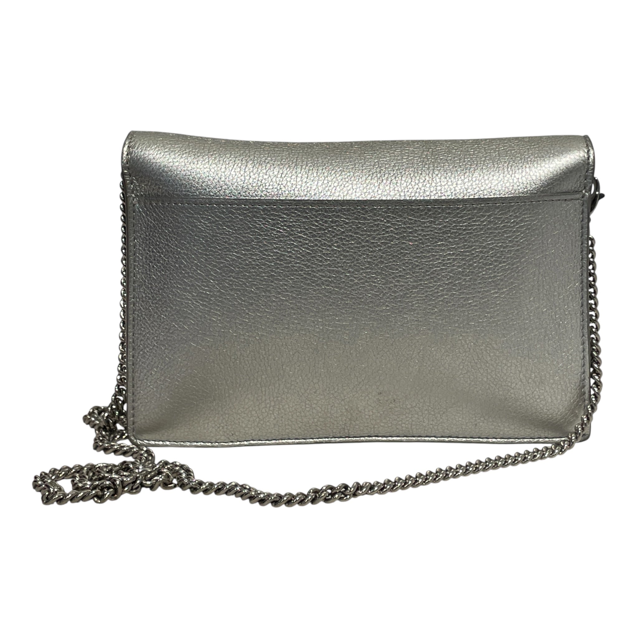 LOUIS VUITTON/Cross Body Bag/Leather/SLV/silver calfskin view 2