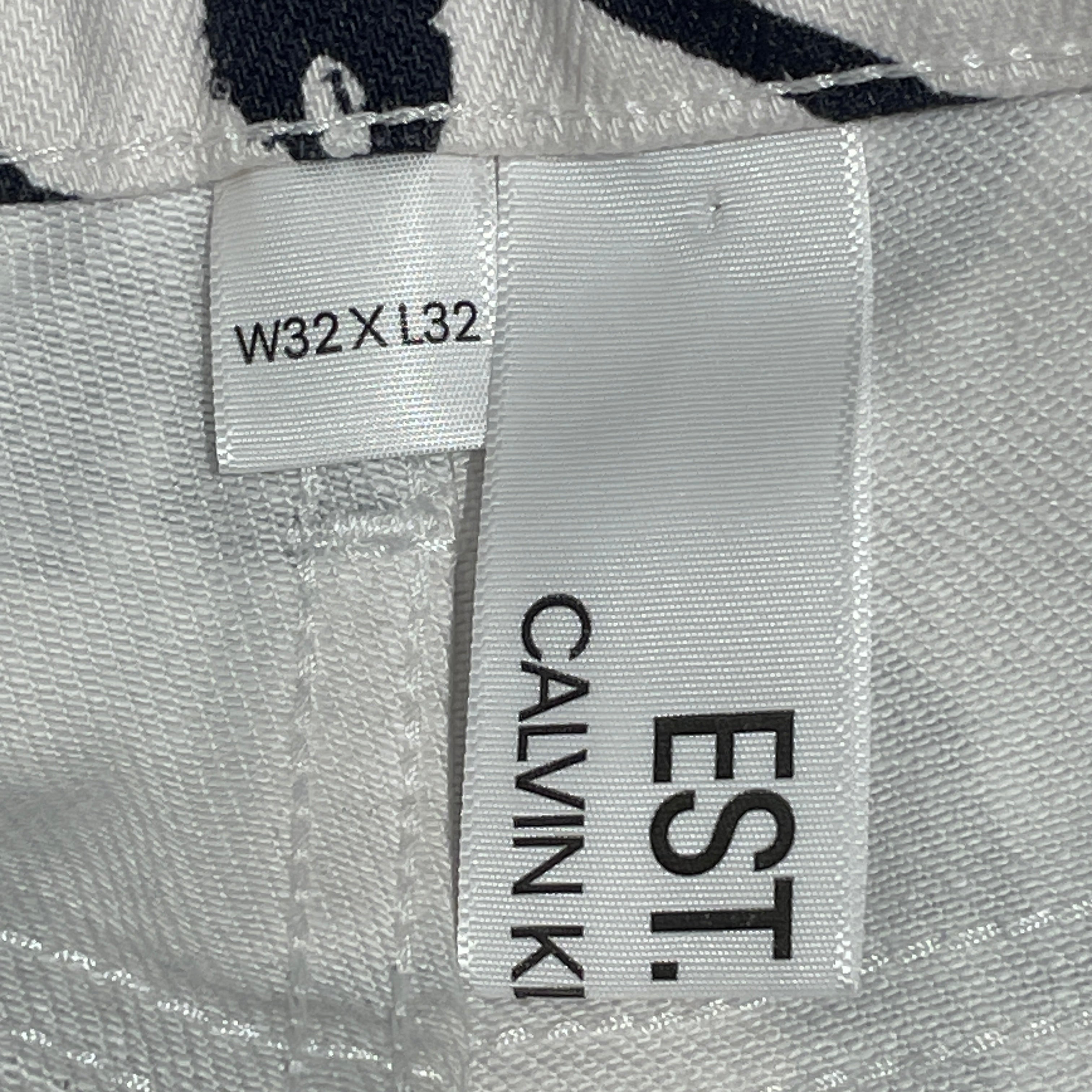 Calvin Klein 205W39NYC/Straight Pants/32/Denim/WHT/All Over Print/M191320012 view 3