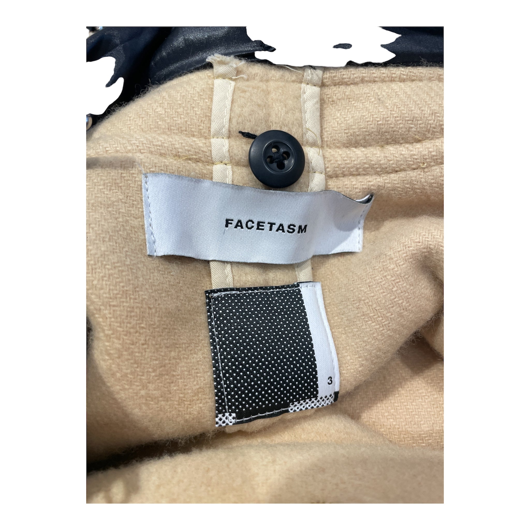 FACETASM/Peacoat/3/Wool/IVR/facetasm hooded double breast view 4