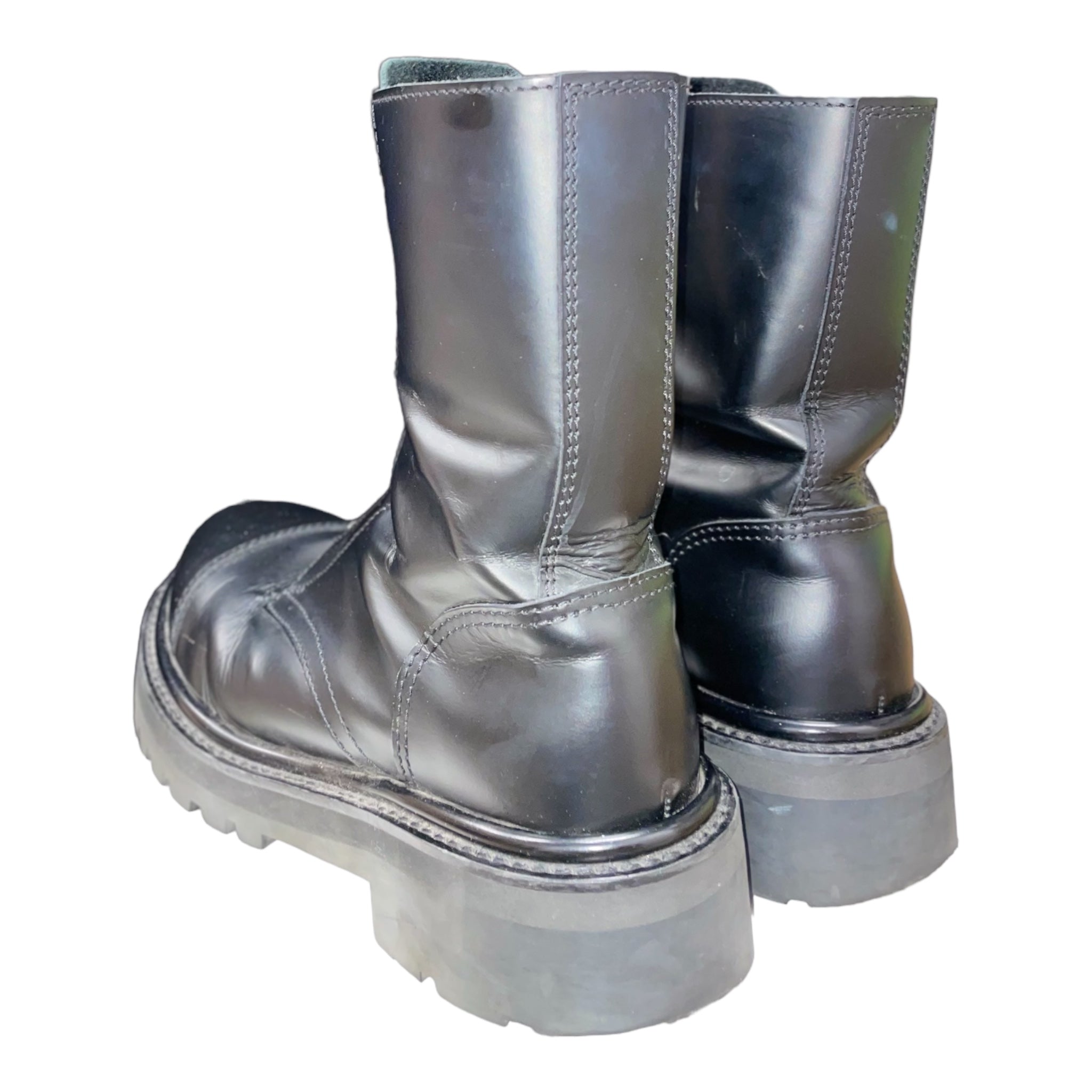 VETEMENTS/Boots/US 6.5/Leather/BLK/POLIZ COMBAT BOOTS view 2