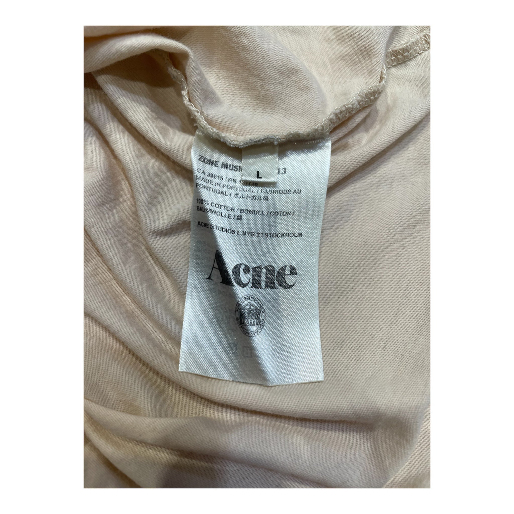 Acne Studios/Tank Top/L/Cotton/CRM/"NEW MUSIC" SS13 view 5