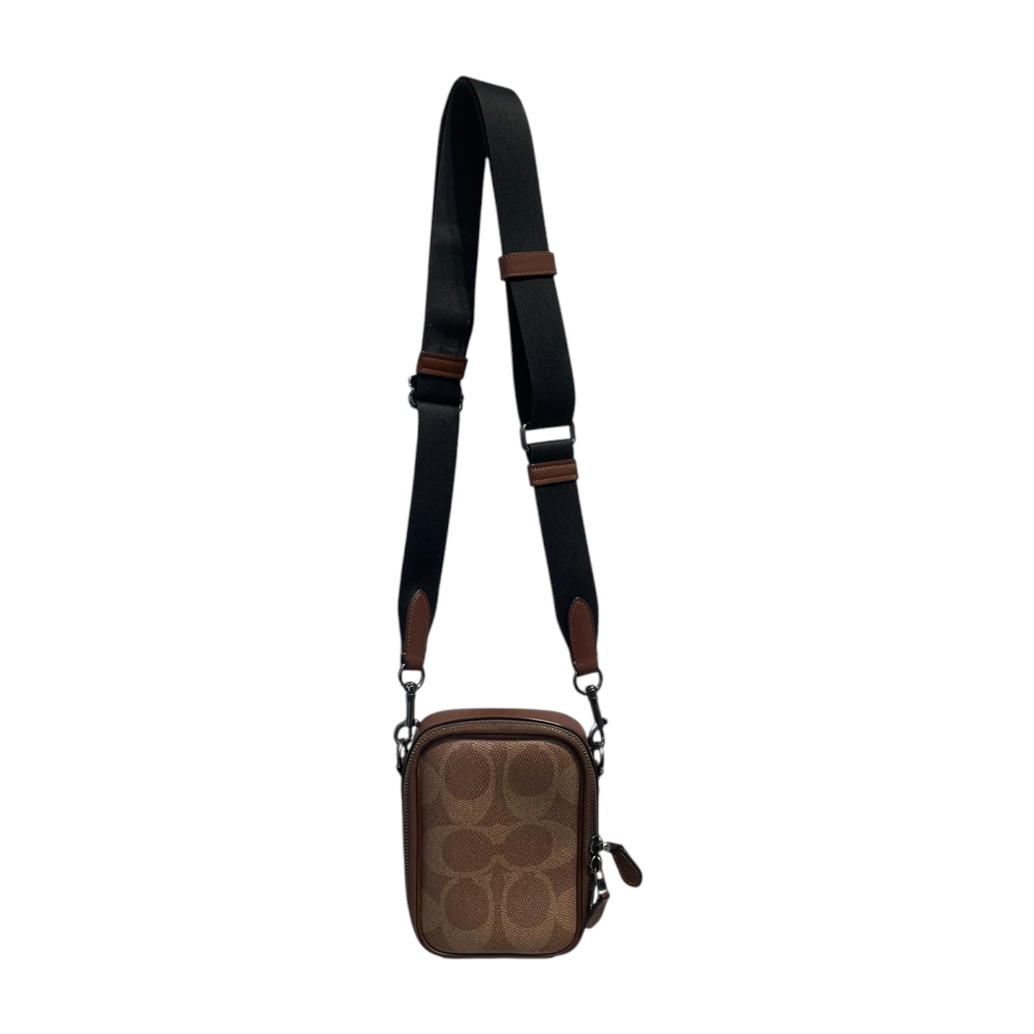 COACH/Cross Body Bag/Monogram/Leather/BRW/stanton crossbody view 1