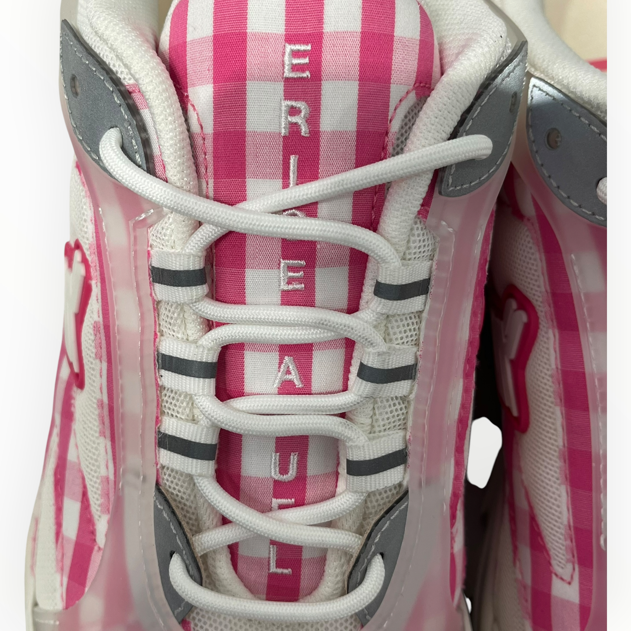 sicko/Eric Emanuel/Low-Sneakers/US 10/Plaid/Cotton/PNK/FRIENDS AND FAMILY COLLAB view 9