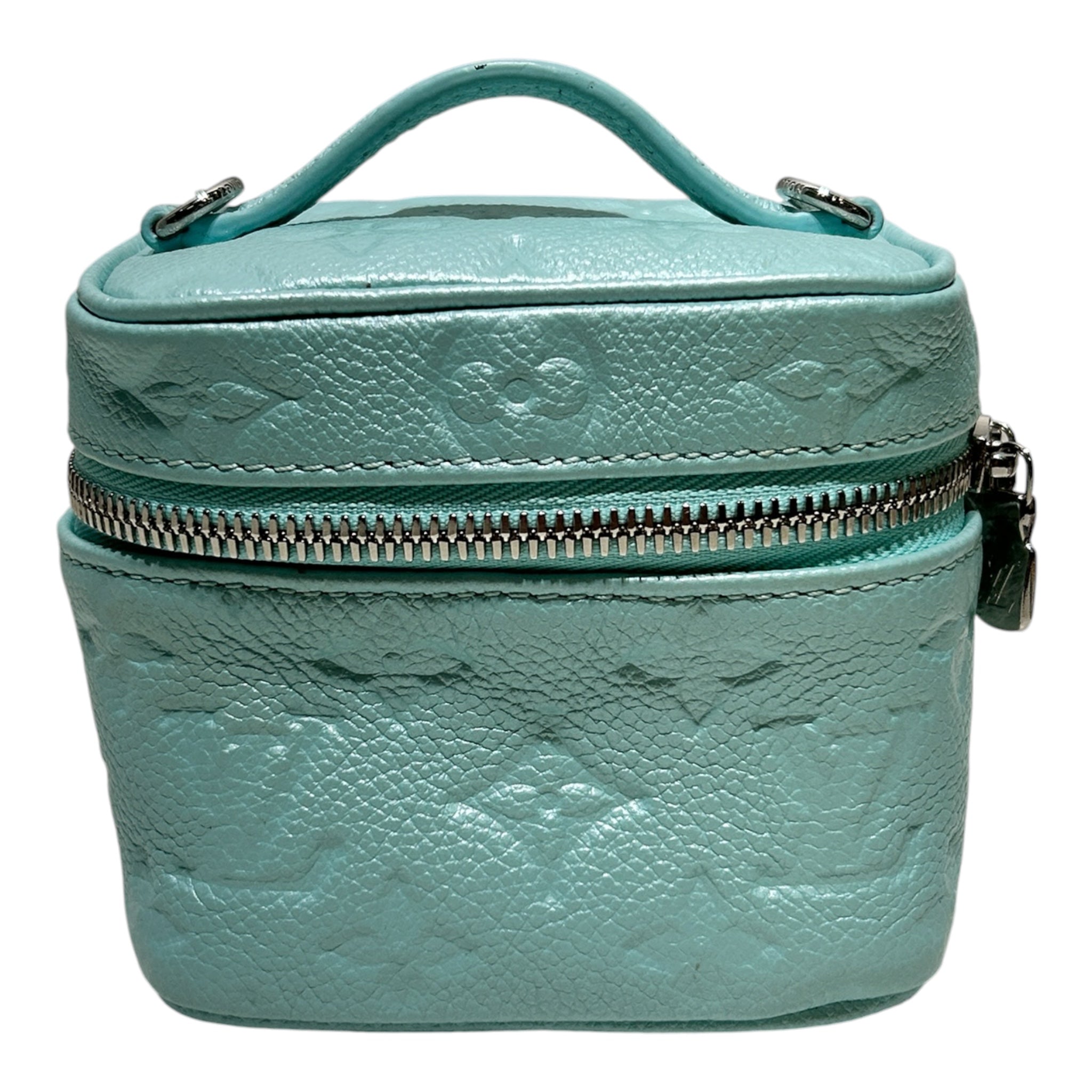 LOUIS VUITTON/Pouch/Monogram/Leather/BLU/VANITY MICRO view 1