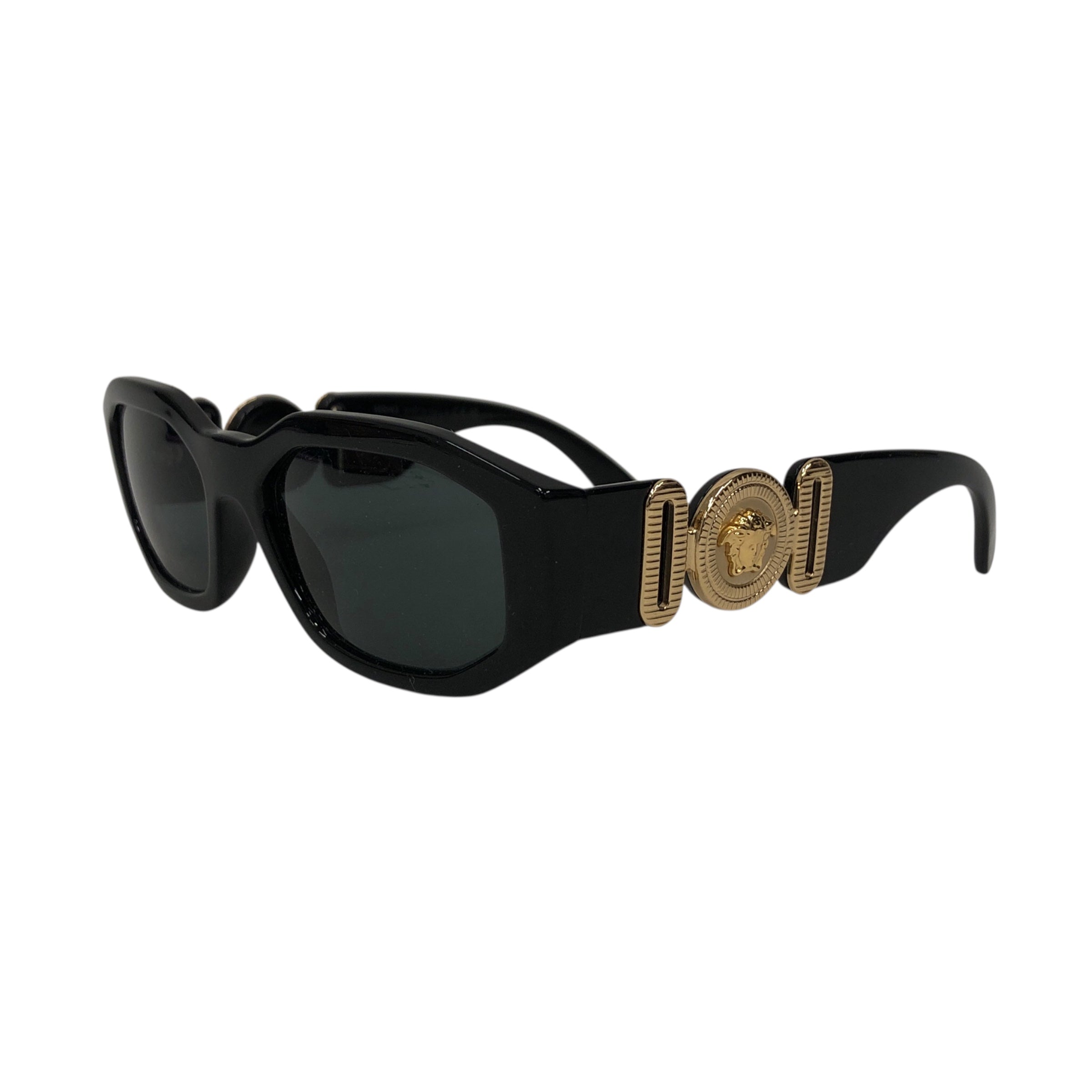 VERSACE/Sunglasses/Celluloid/BLK/M's/ view 2