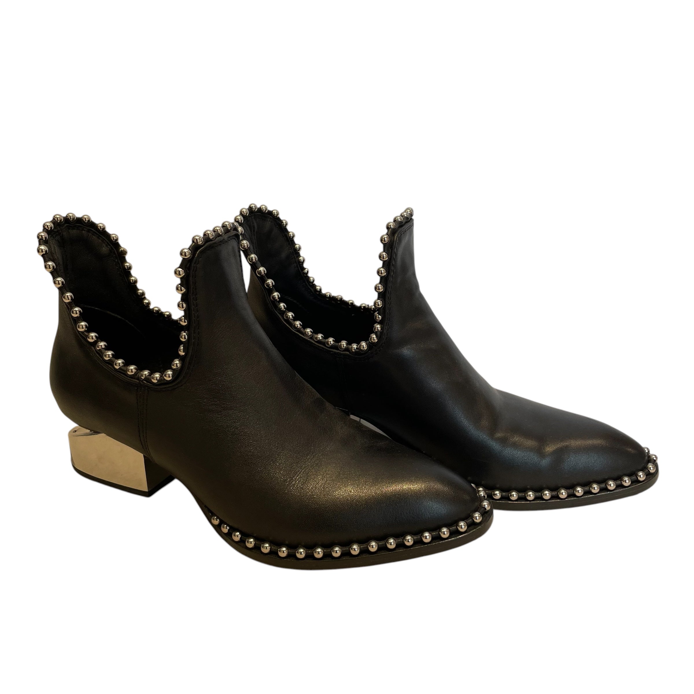 Alexander Wang/Heels/US 7/Leather/BLK/SILVER HEEL/ SILVER STUDS view 1