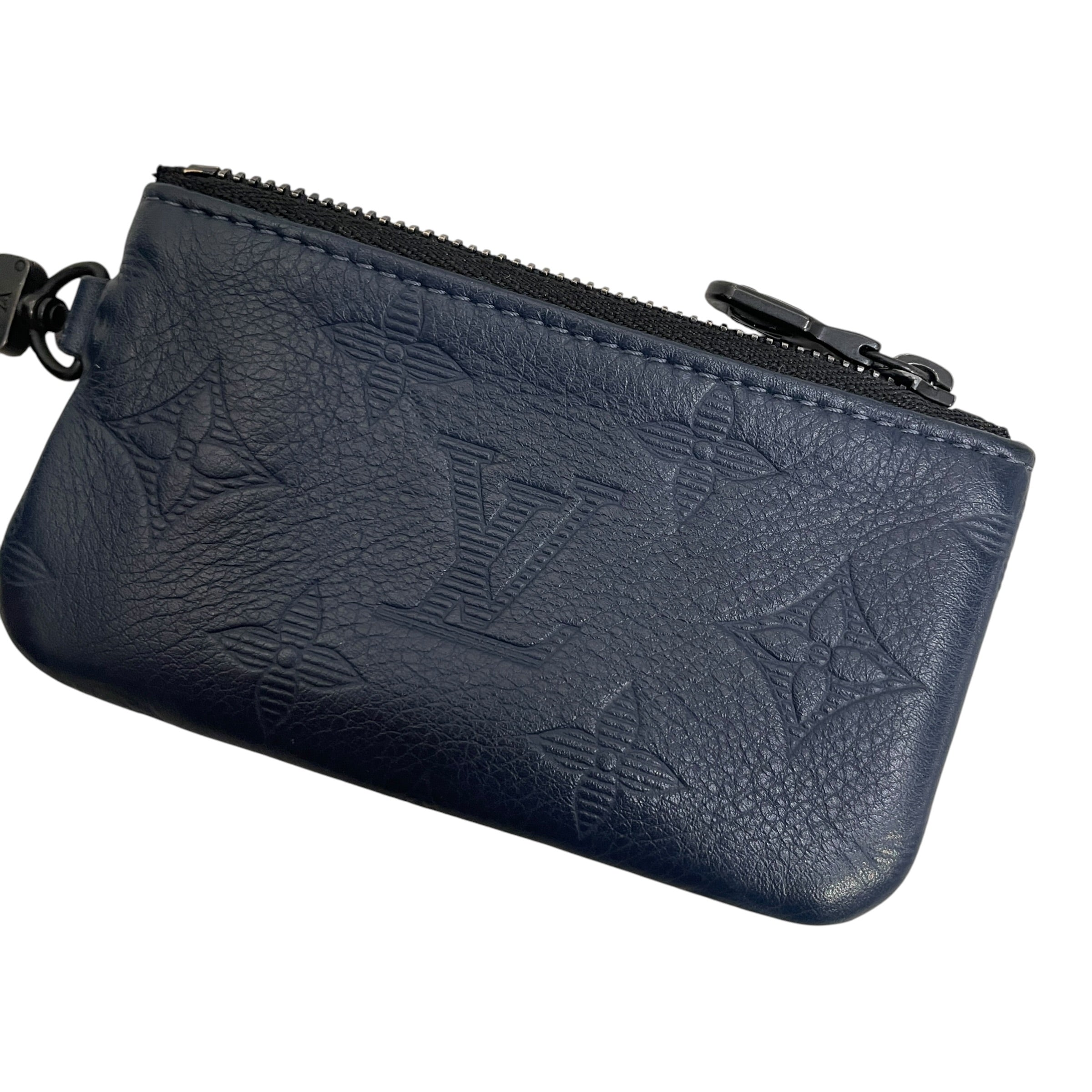 LOUIS VUITTON/Key Case/Monogram/Leather/NVY/M's/coin purse view 5
