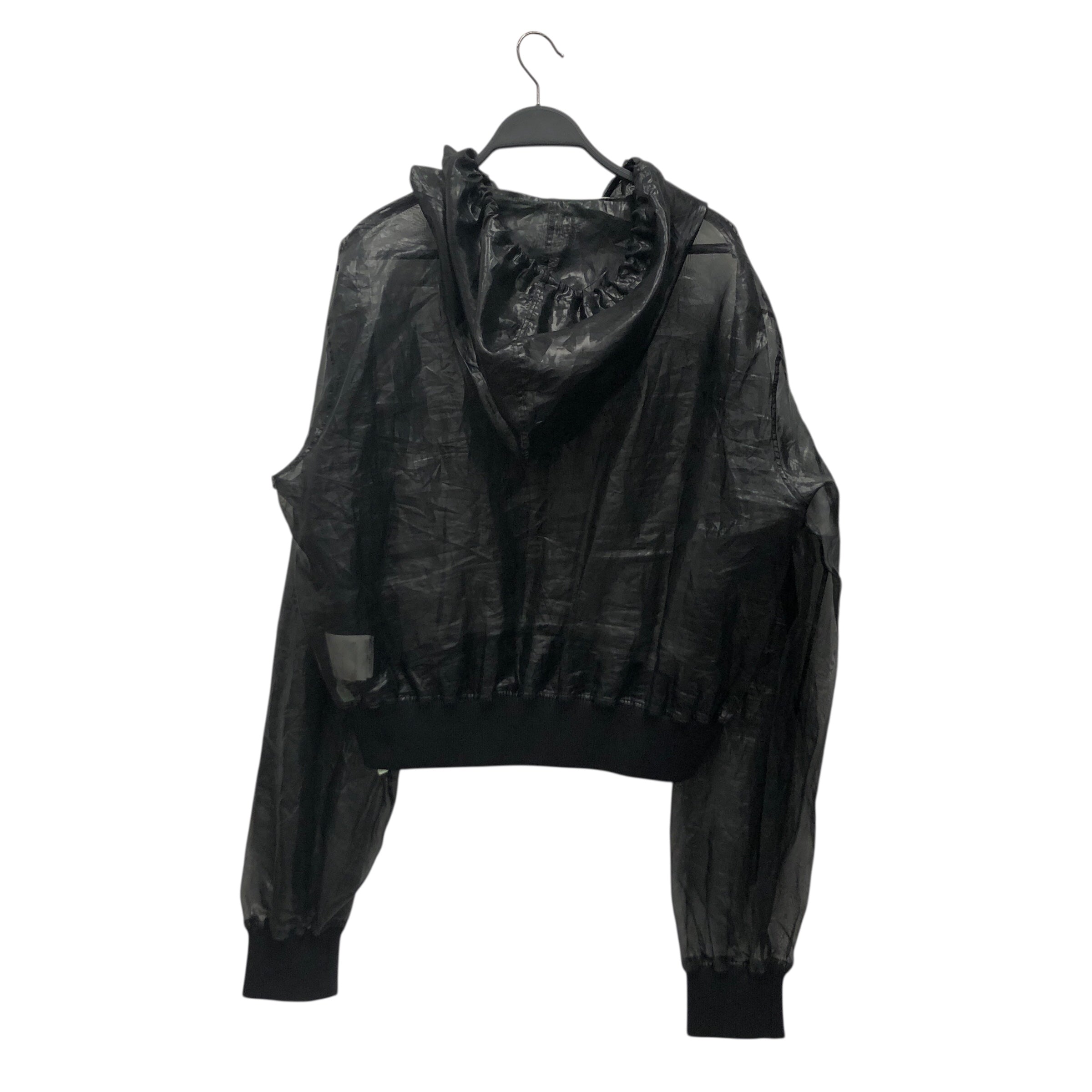 OFF-WHITE/Hoodie/44/Polyester/BLK/Sheer Blk Hoodie view 2