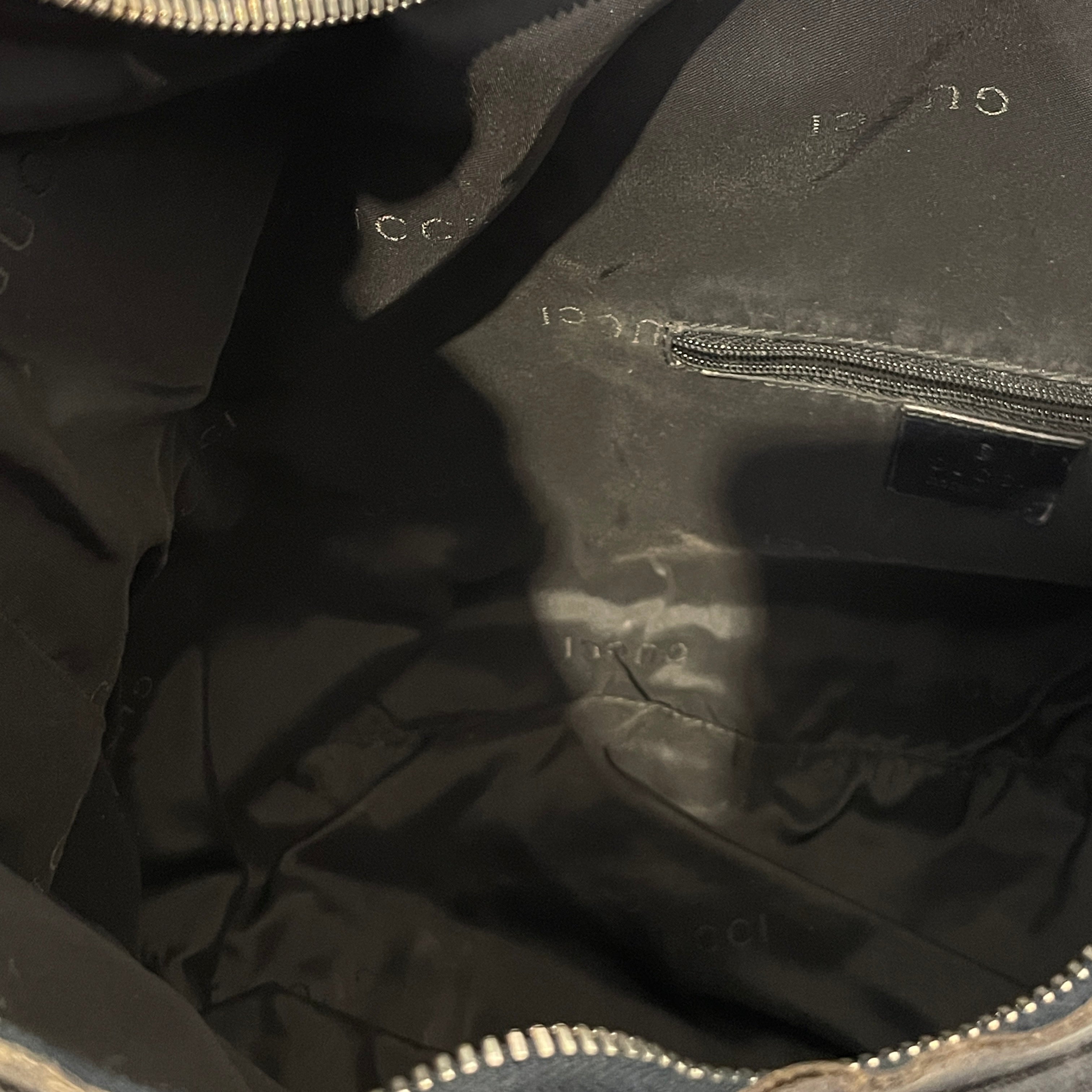 GUCCI/Hand Bag/M/Nylon/BLK/Nylon G Handle Bag view 5
