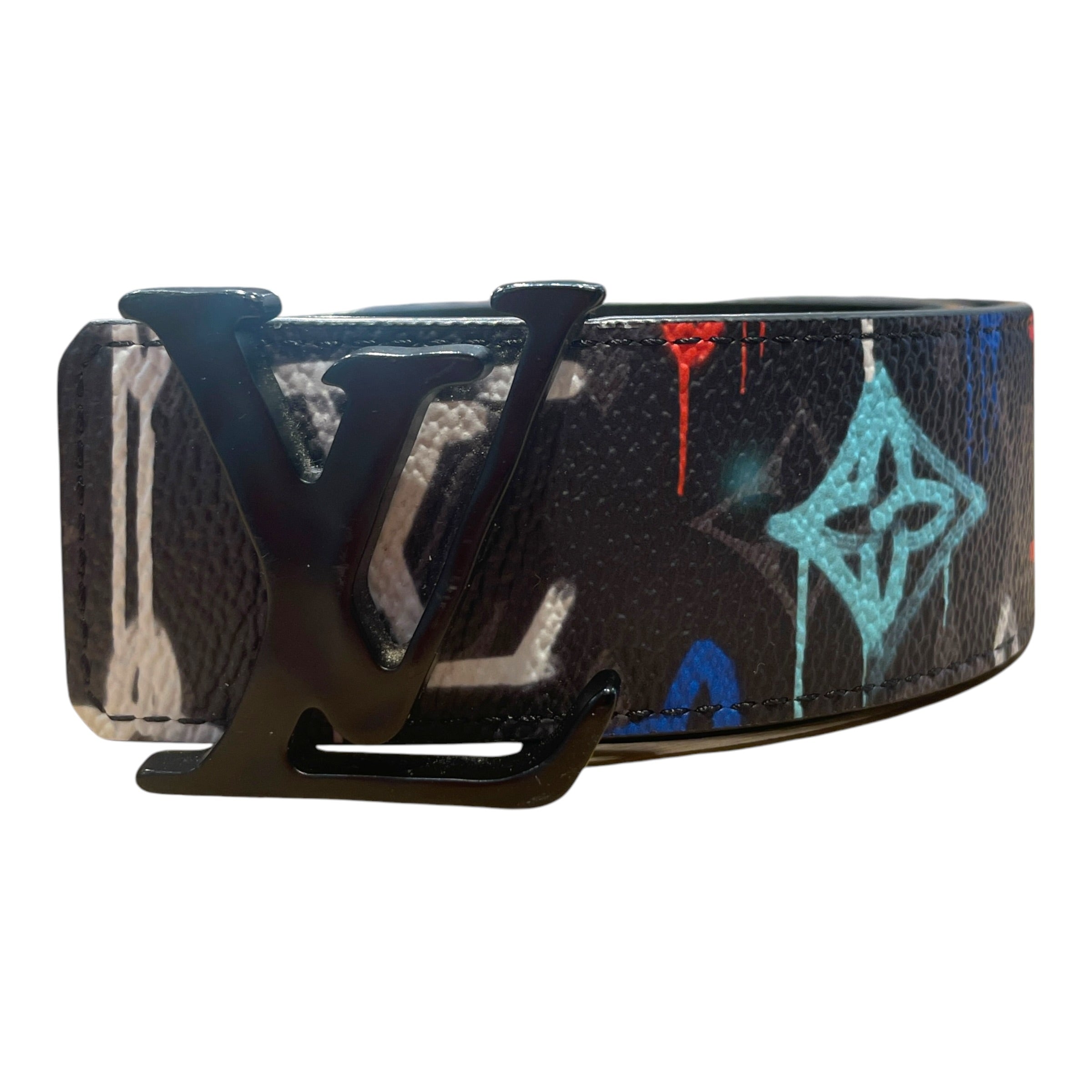 LOUIS VUITTON/Belt/Monogram/Leather/MLT/M's/Graffiti Reversable Belt view 1