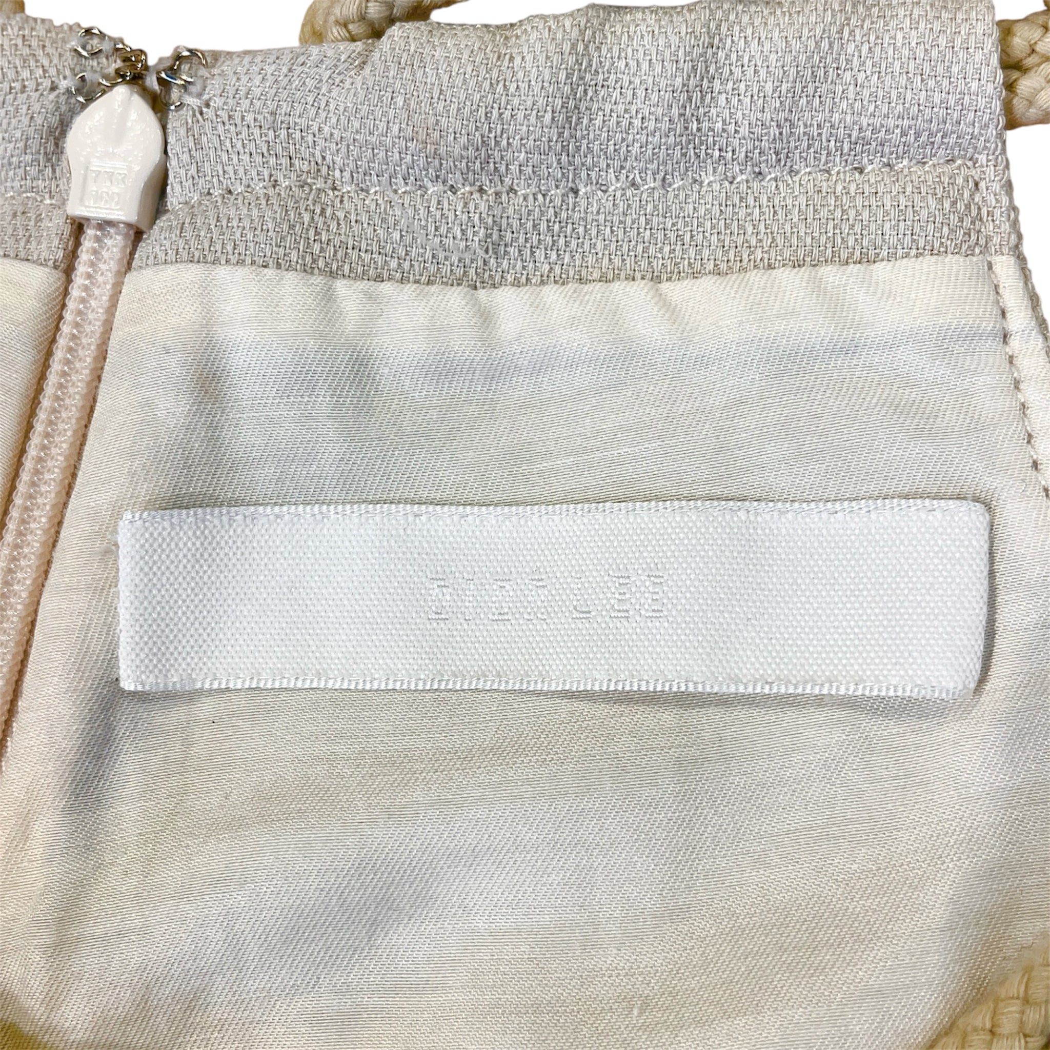 DION LEE/Wide Leg Pants/XS/Cotton/CRM/Rope Belt view 3