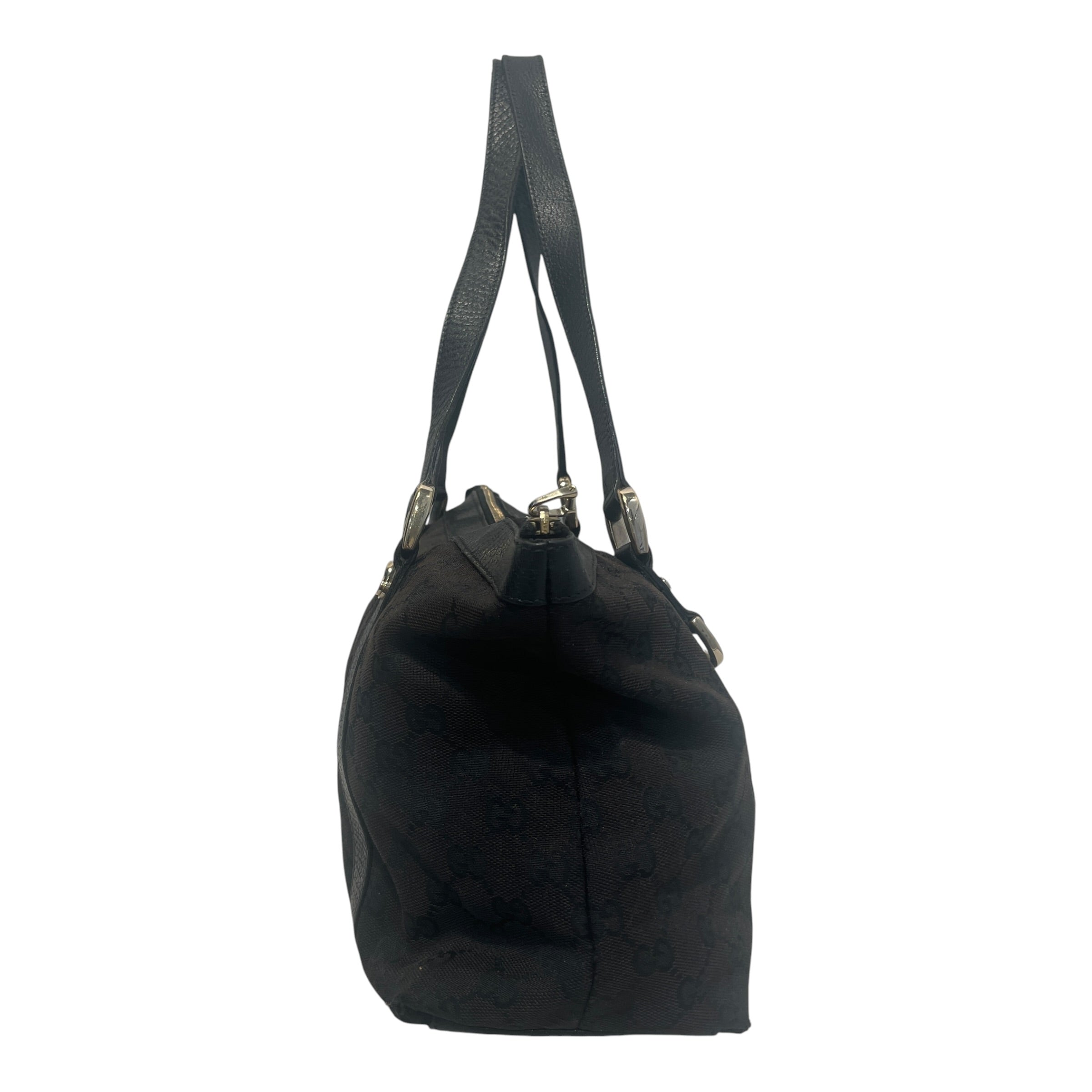 GUCCI/Hand Bag/Monogram/Cotton/BLK/Abbey Tote view 3