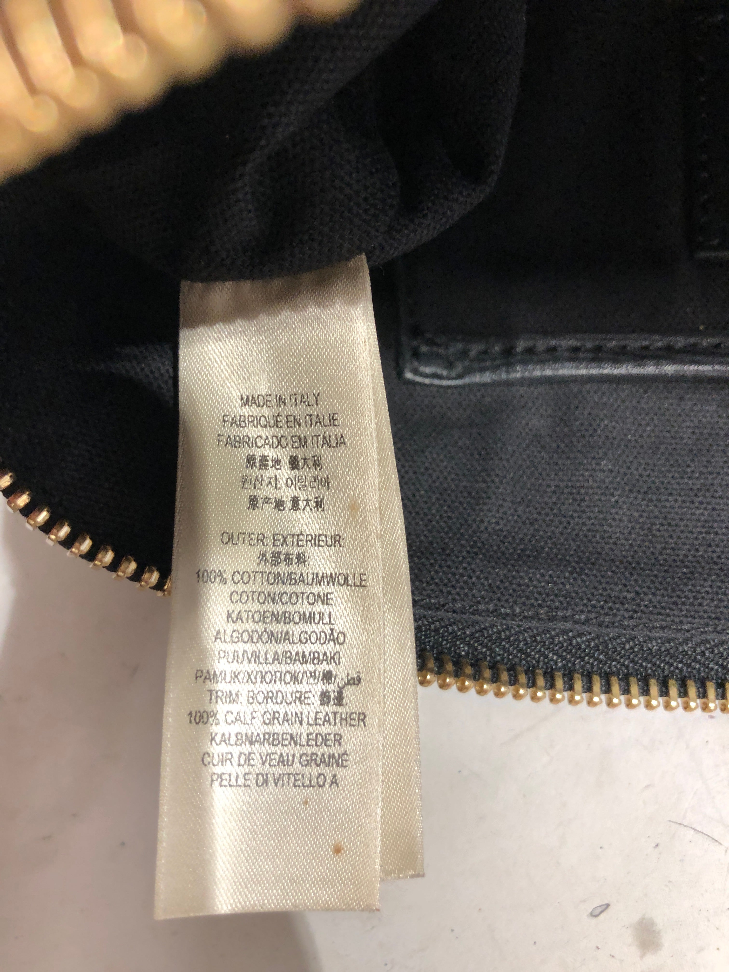 BURBERRY/Bag/Leather/BLK/plaid-lined Abingdon view 6