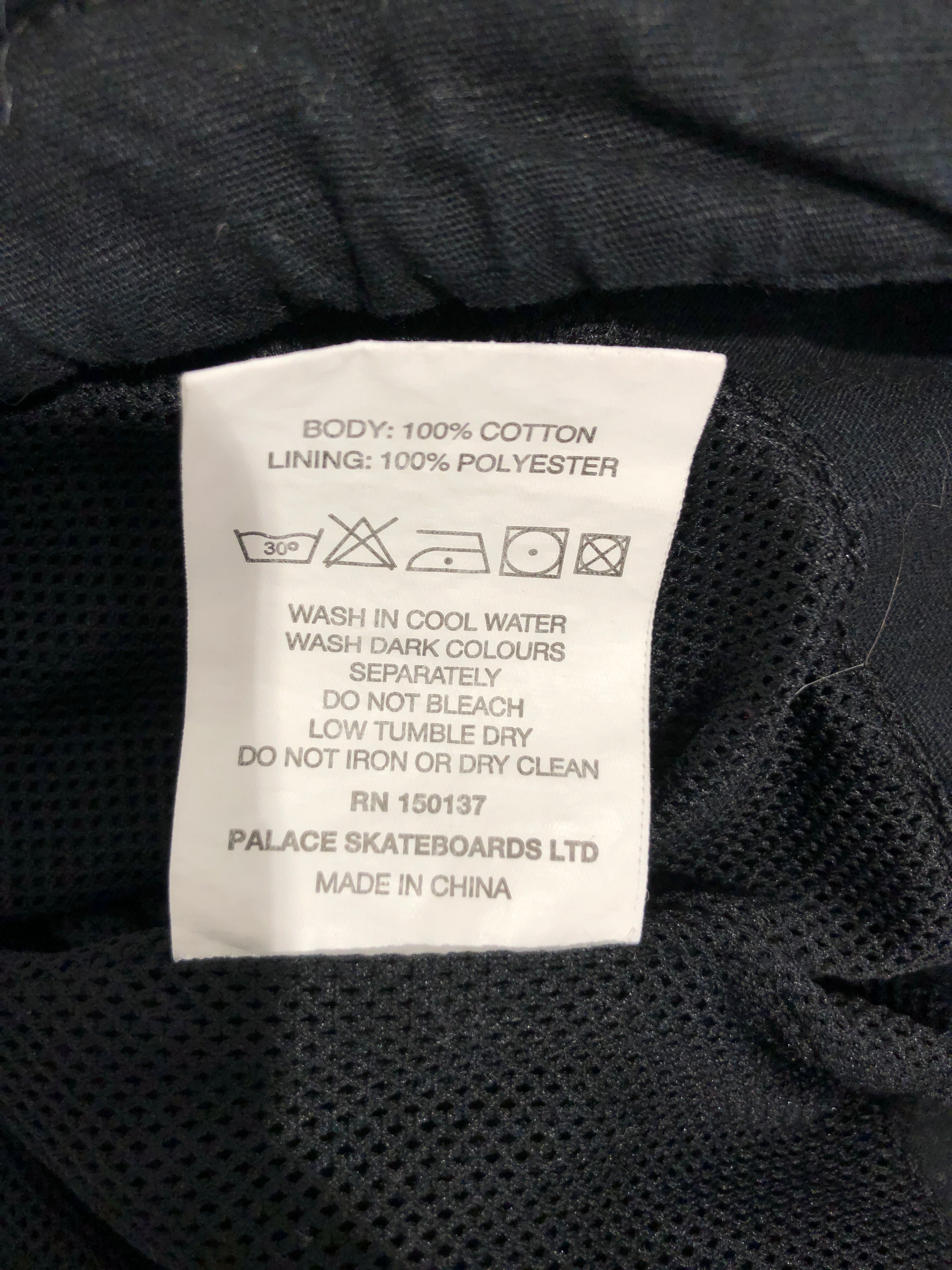 PALACE/Jacket/L/Cotton/BLK/defender half zip jacket view 5