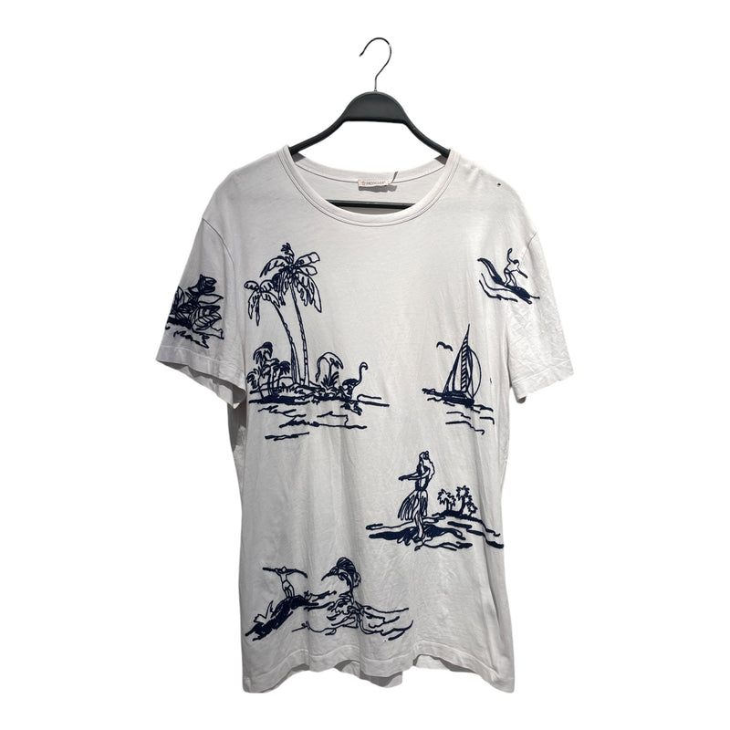 MONCLER/T-Shirt/L/Cotton/WHT/All Over Print/ – 2nd STREET USA