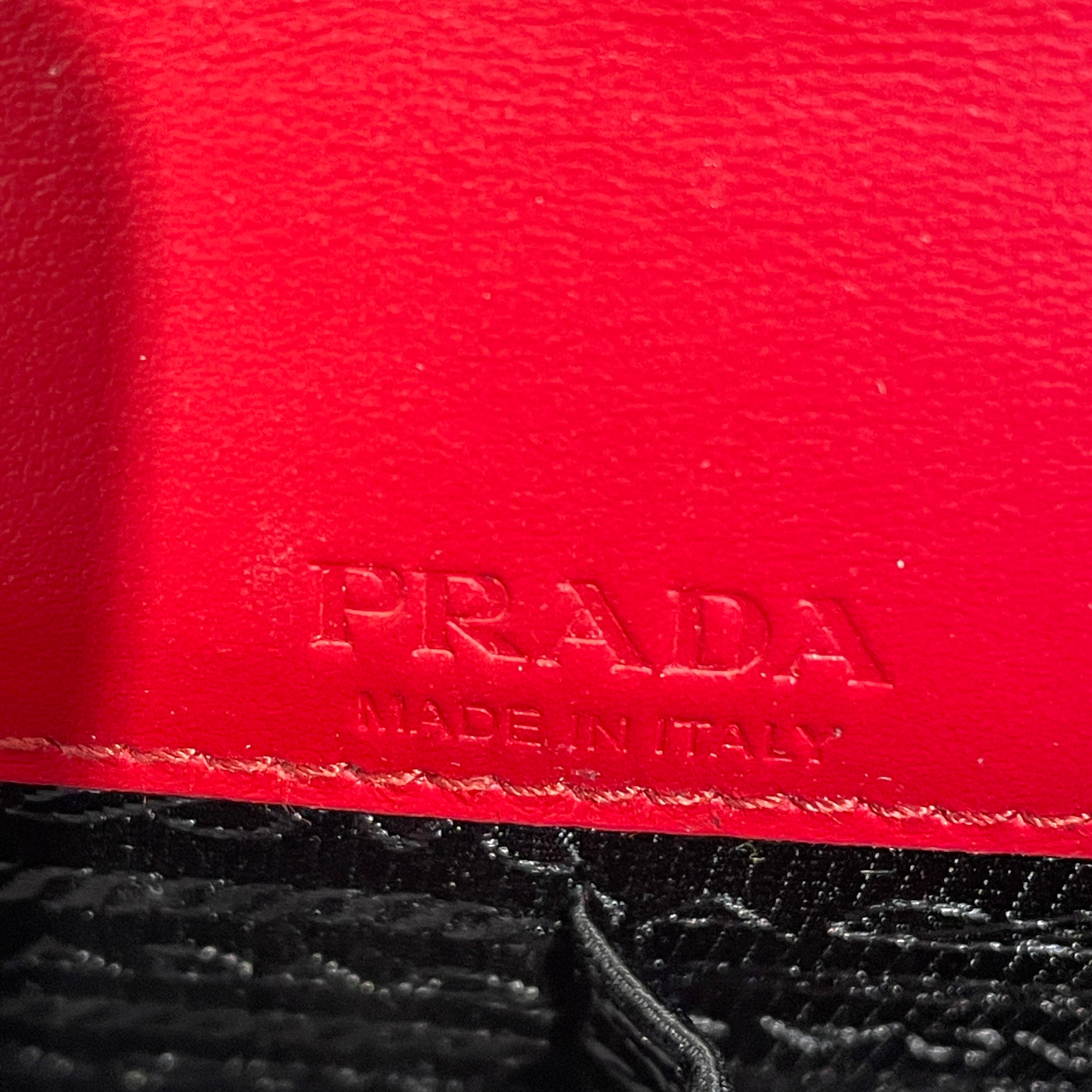 PRADA/Clutch Bag/RED/Leather Case view 5