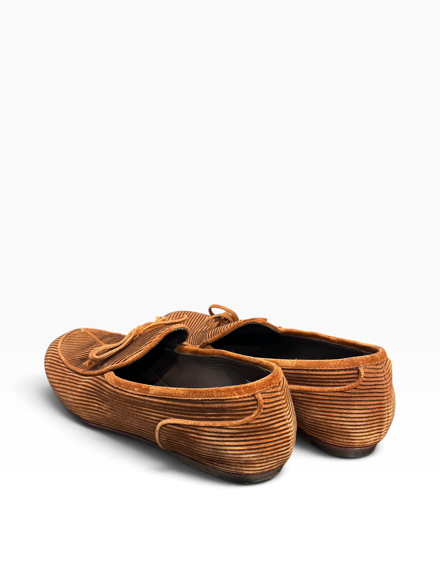 BOTTEGA VENETA/Loafers/EU 43.5/Suede/CML/CORDUROY BOWTIE LOAFER view 2