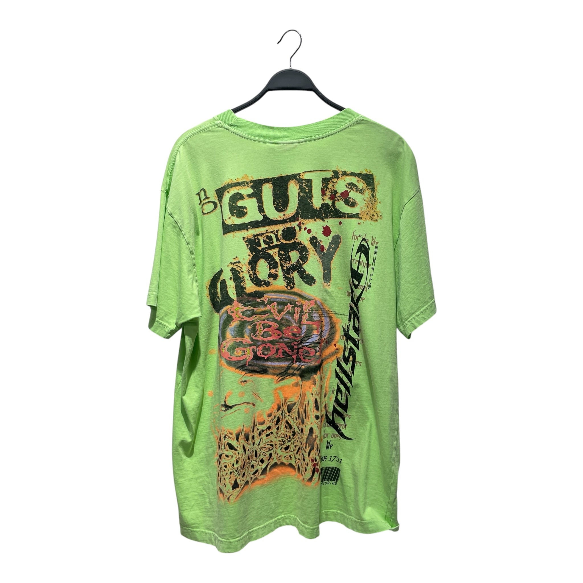 HELLSTAR/T-Shirt/XL/Cotton/GRN/Graphic/Test Print Shirt view 2