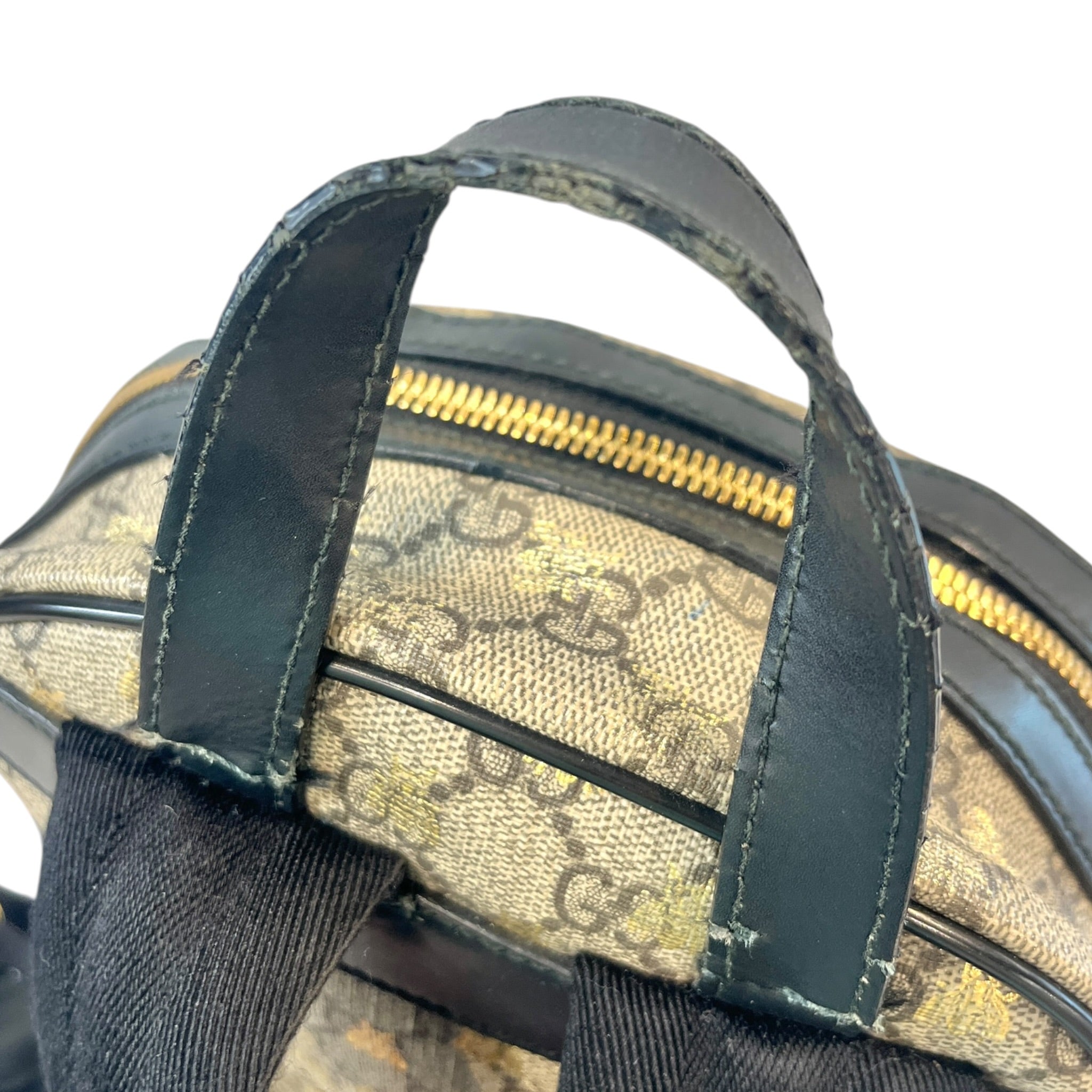 GUCCI/Backpack/Hombre Check/Leather/CRM/GG SUPREME BACKPACK view 6