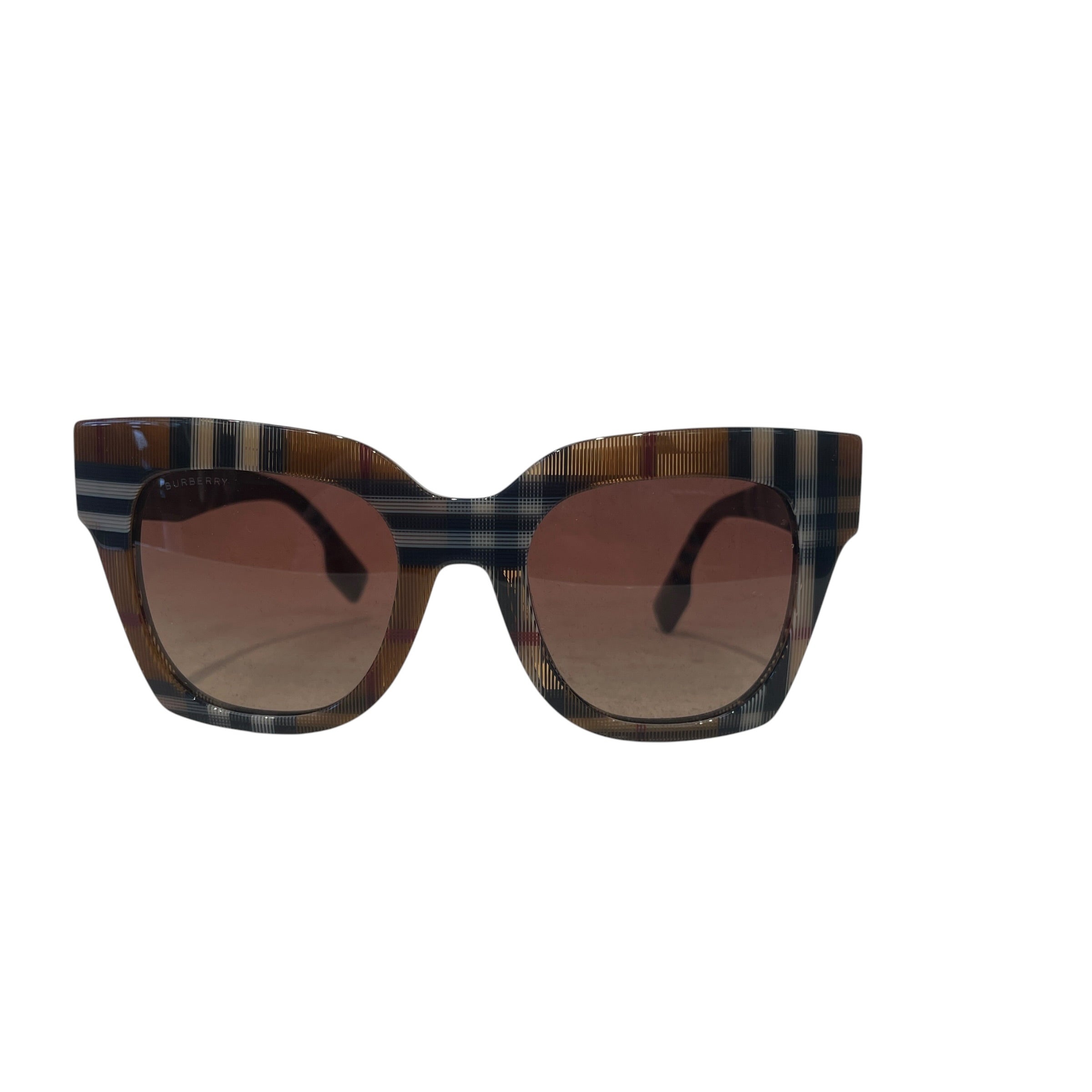 BURBERRY/Sunglasses/Plaid/Celluloid/BRW/L's/ view 1