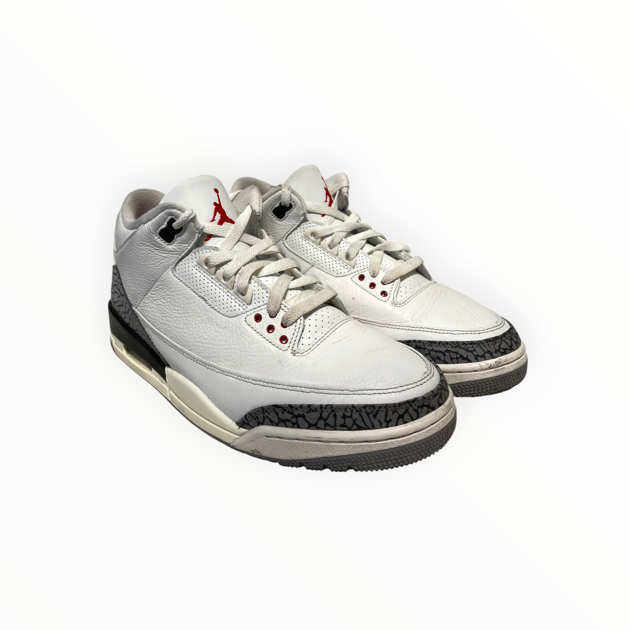 JORDAN BRAND/Hi-Sneakers/US 11.5/Leather/WHT/Jordan 3 White Cement view 1