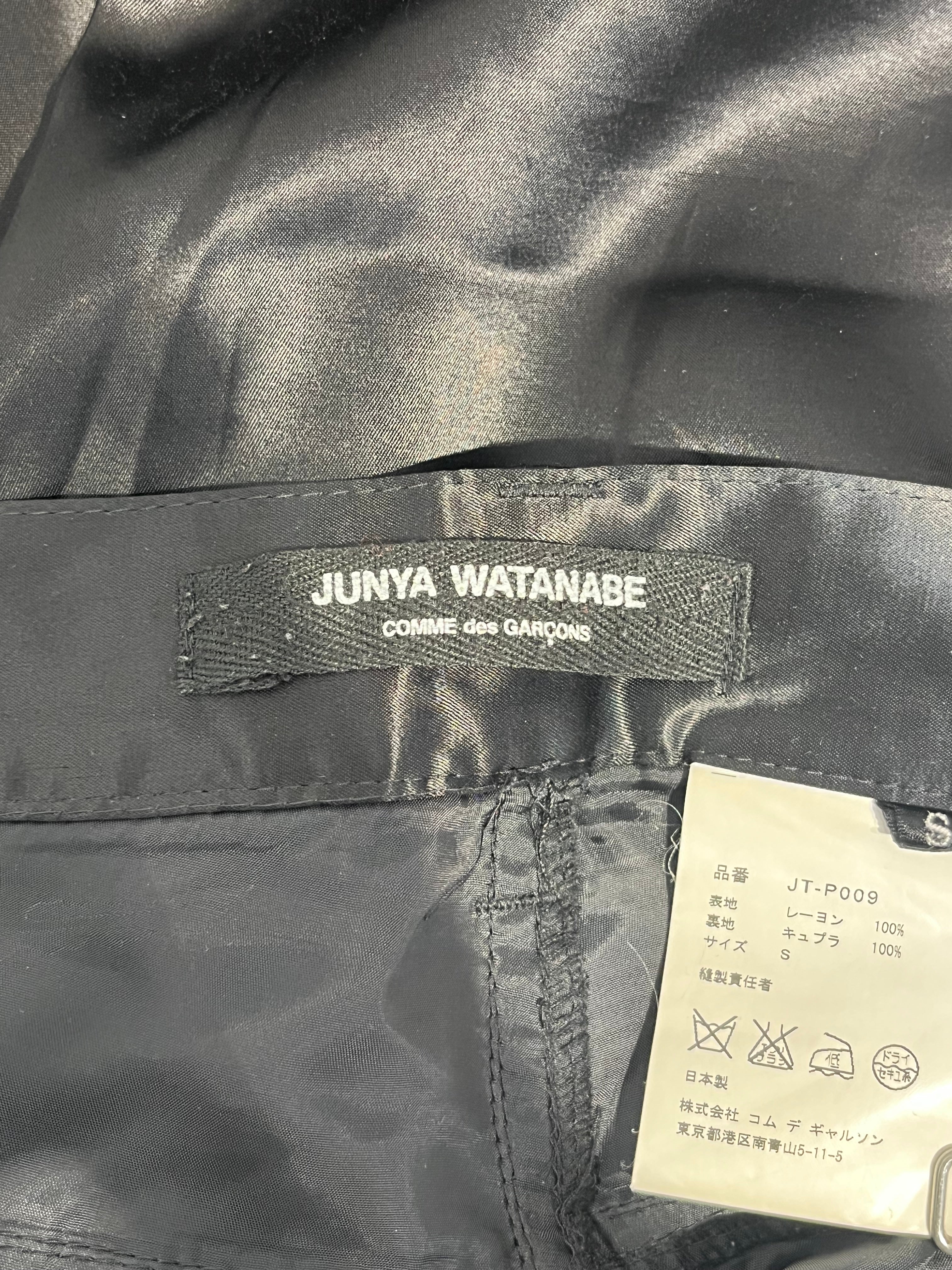 JUNYA WATANABE COMME des GARCONS/Bottoms/S/Rayon/BLK/SILVER STUDDED SIDES view 4