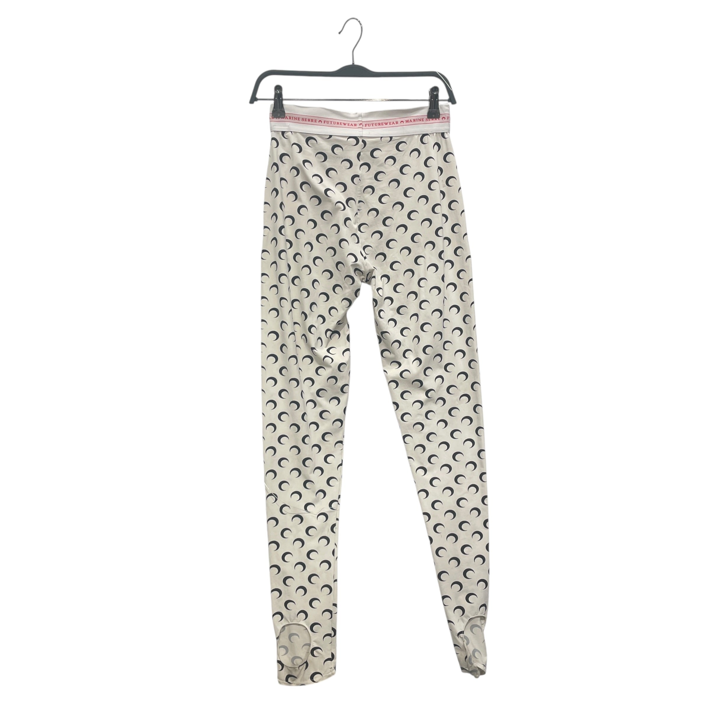 MARINE SERRE/Bottoms/M/All Over Print/Polyester/WHT/leggings/BLACK MOON PRINT view 2