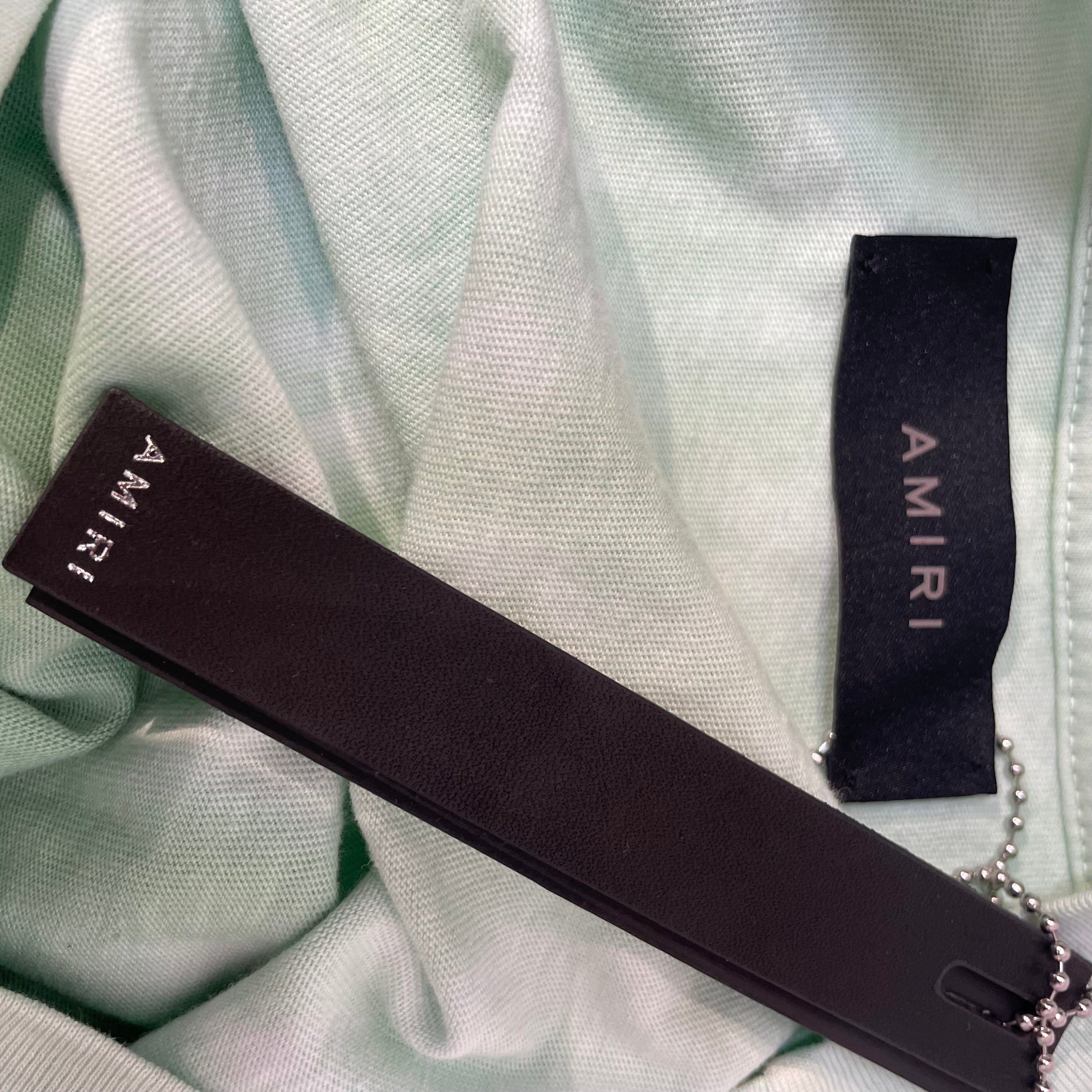 AMIRI/T-Shirt/XL/Cotton/GRN/dip dye green view 3