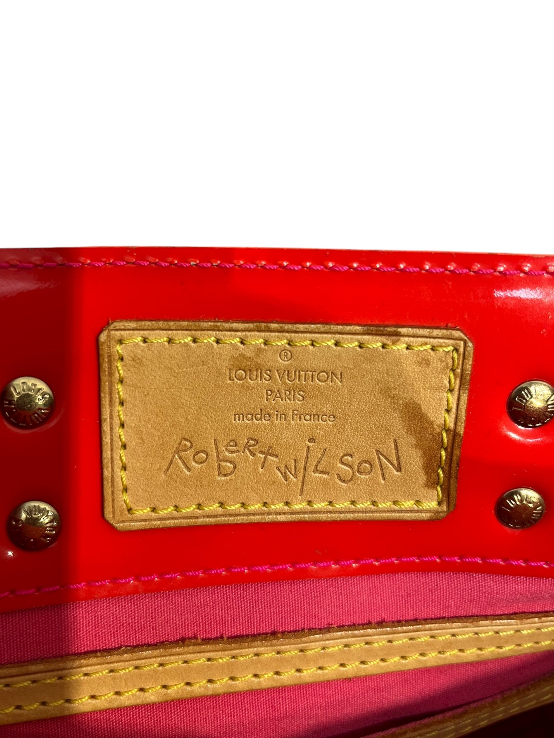 LOUIS VUITTON/Hand Bag/All Over Print/Leather/RED/robert wilson view 5