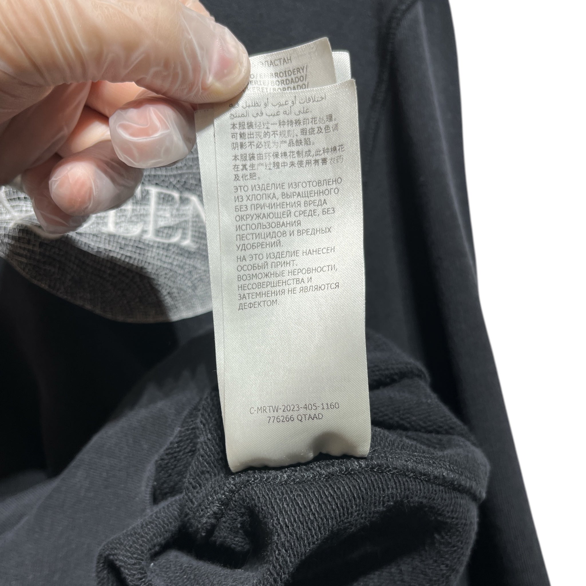Alexander McQueen/Sweatshirt/M/Cotton/BLK/INVERSE DRAGONFLY view 8