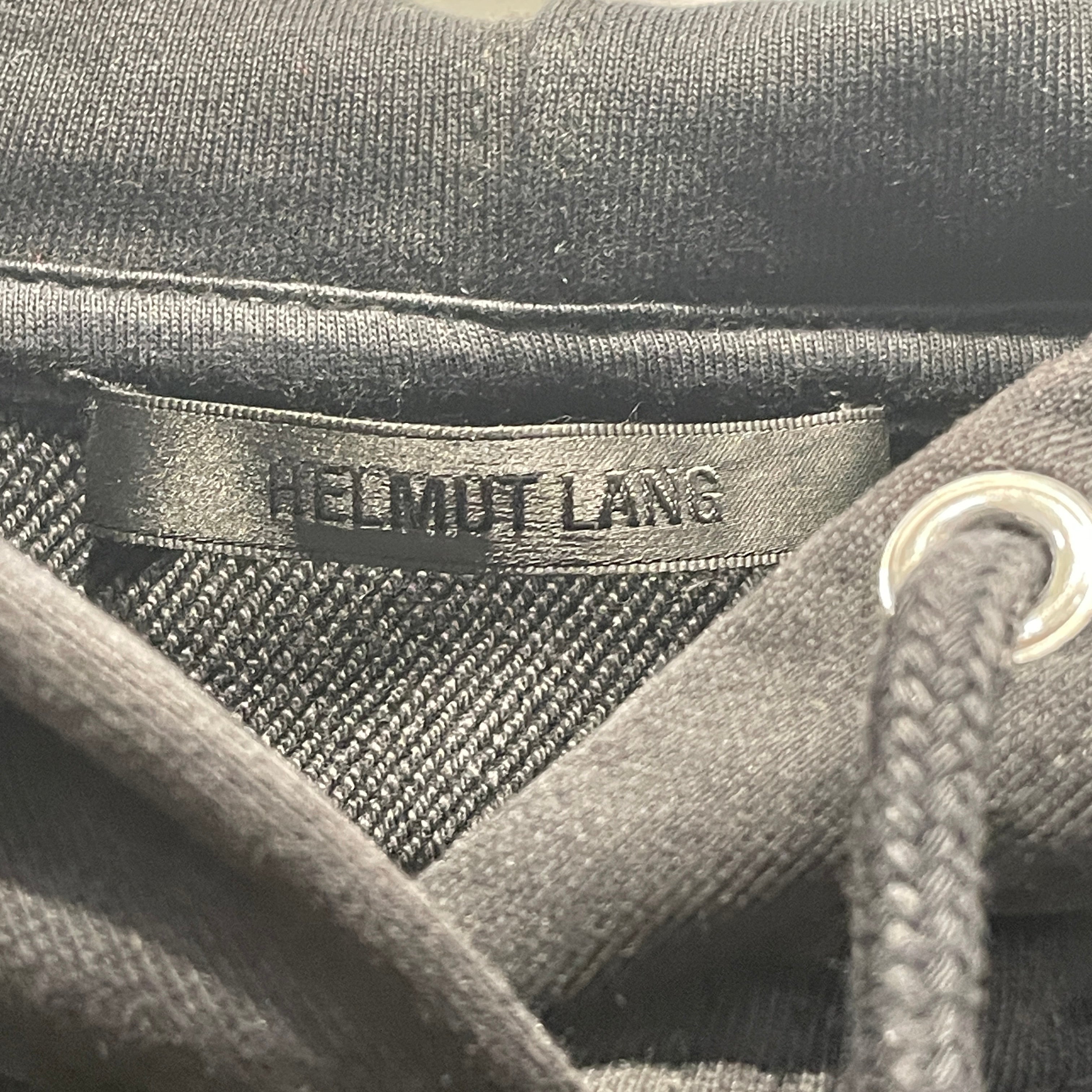 Helmut Lang/Hoodie/S/Cotton/BLK/CROSS GRID view 3