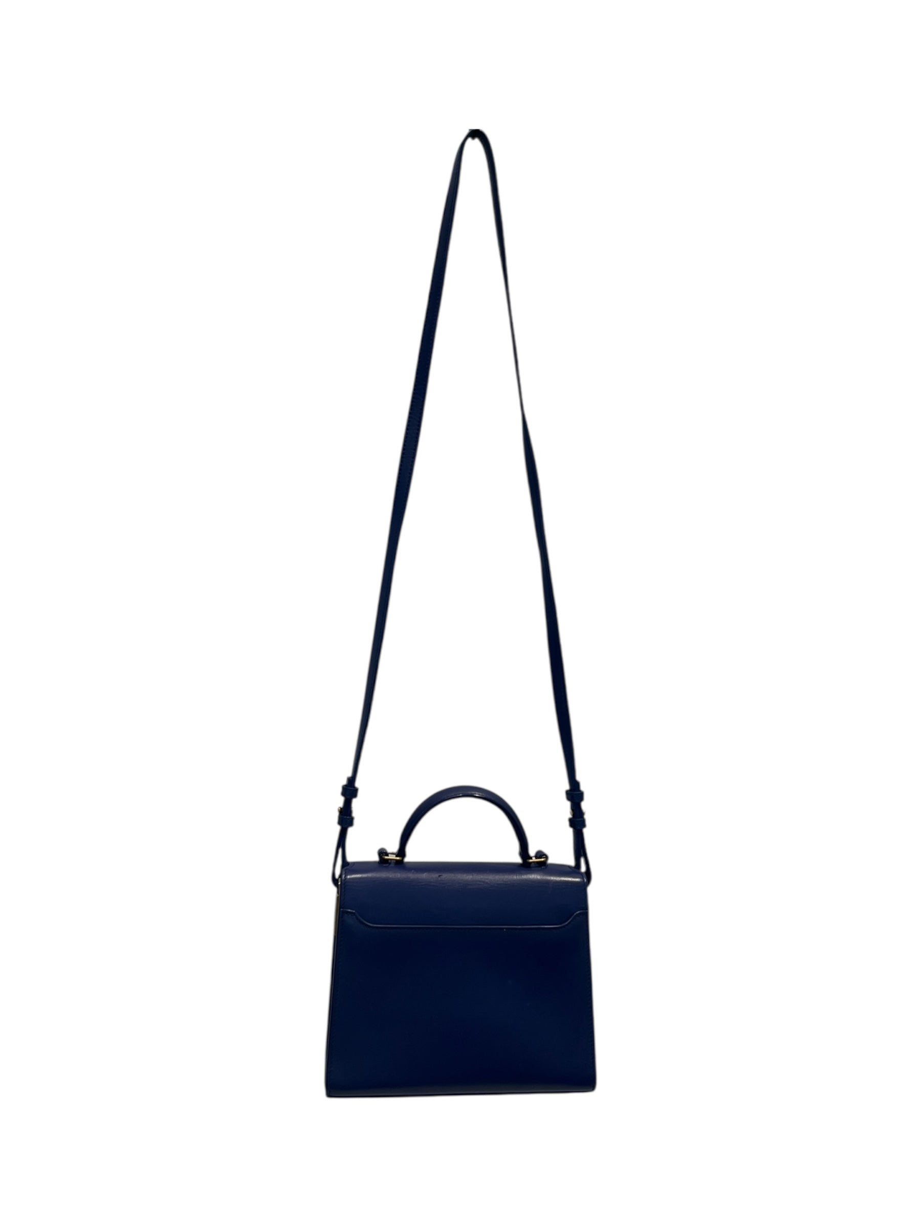 YVES SAINT LAURENT/Cross Body Bag/S/Leather/NVY/TWISTLATCH view 2