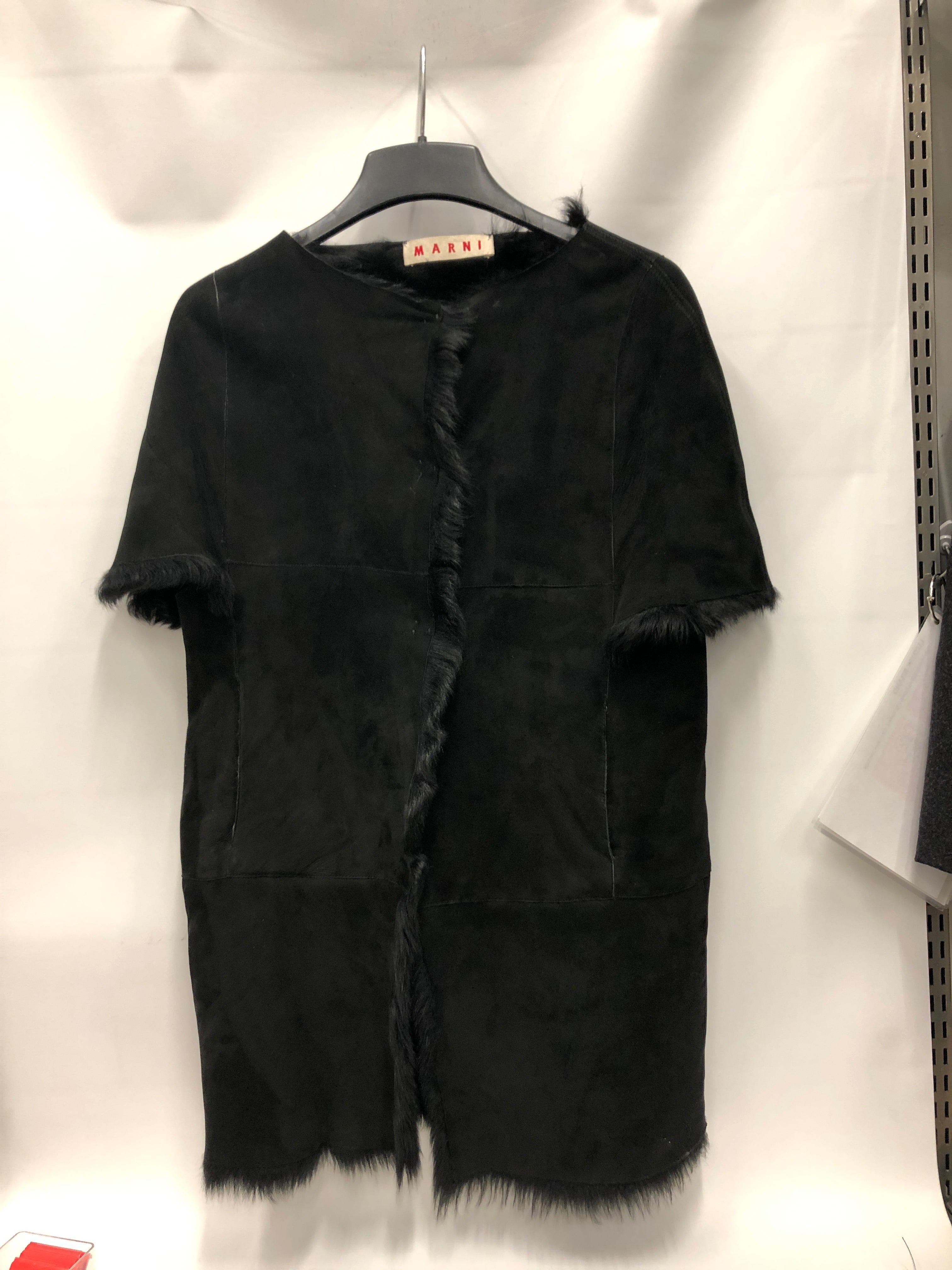 MARNI/Coat/42/Lambskin/BLK/MERINO LAMB LEATHER FUR LINED view 1