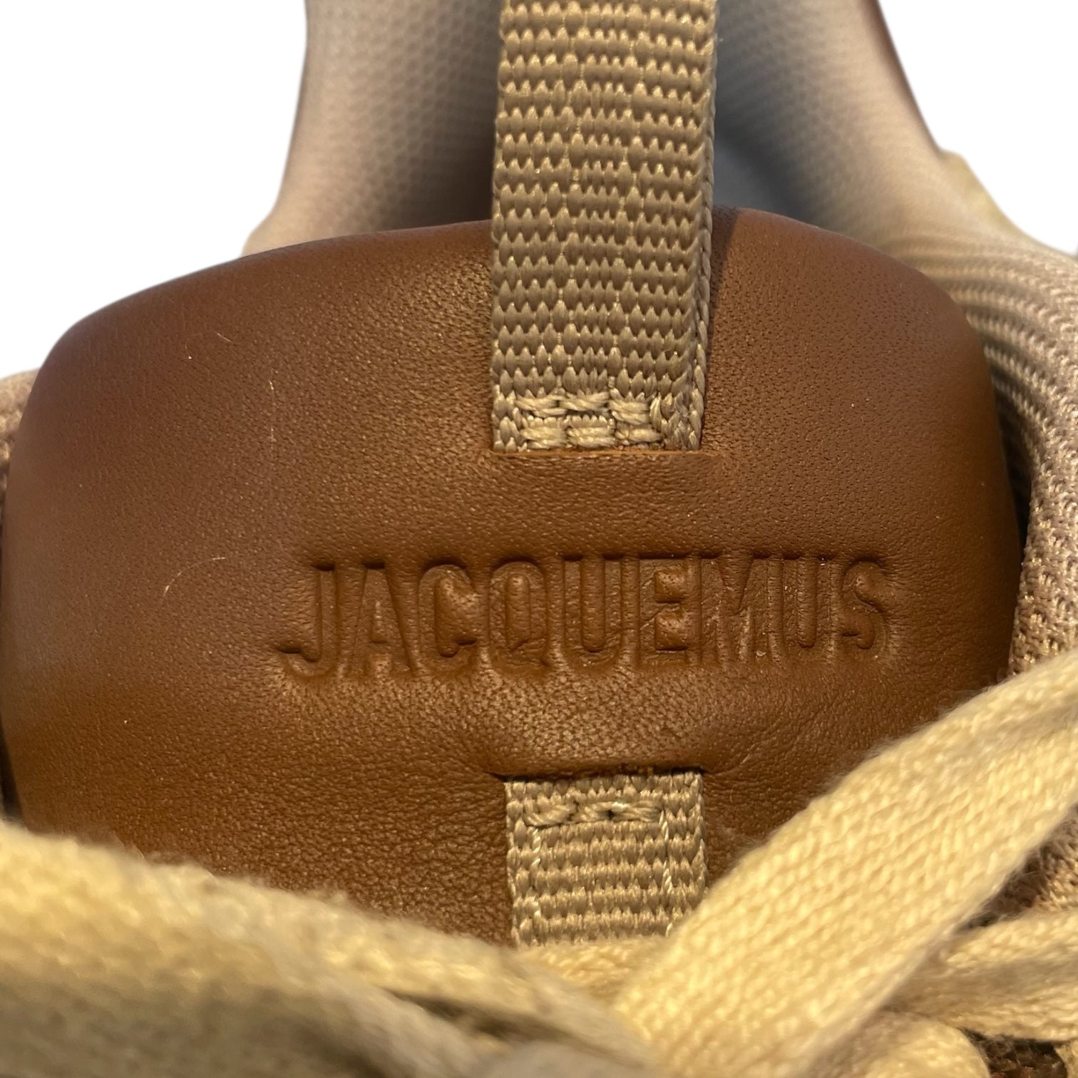 JACQUEMUS/NIKE/Low-Sneakers/US 12/Leather/BRW/pnk/gld logo view 3