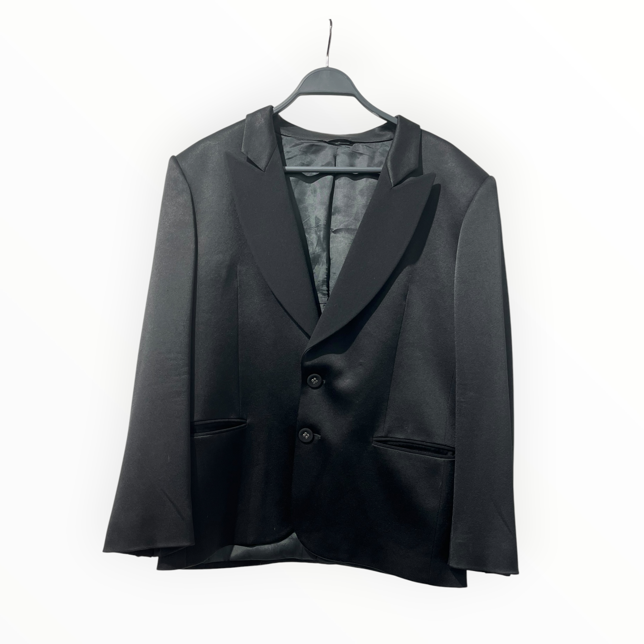 BALENCIAGA/Jacket/52/Polyester/BLK/Single Breasted/TUXEDO TOP 2 BUTTONS view 1