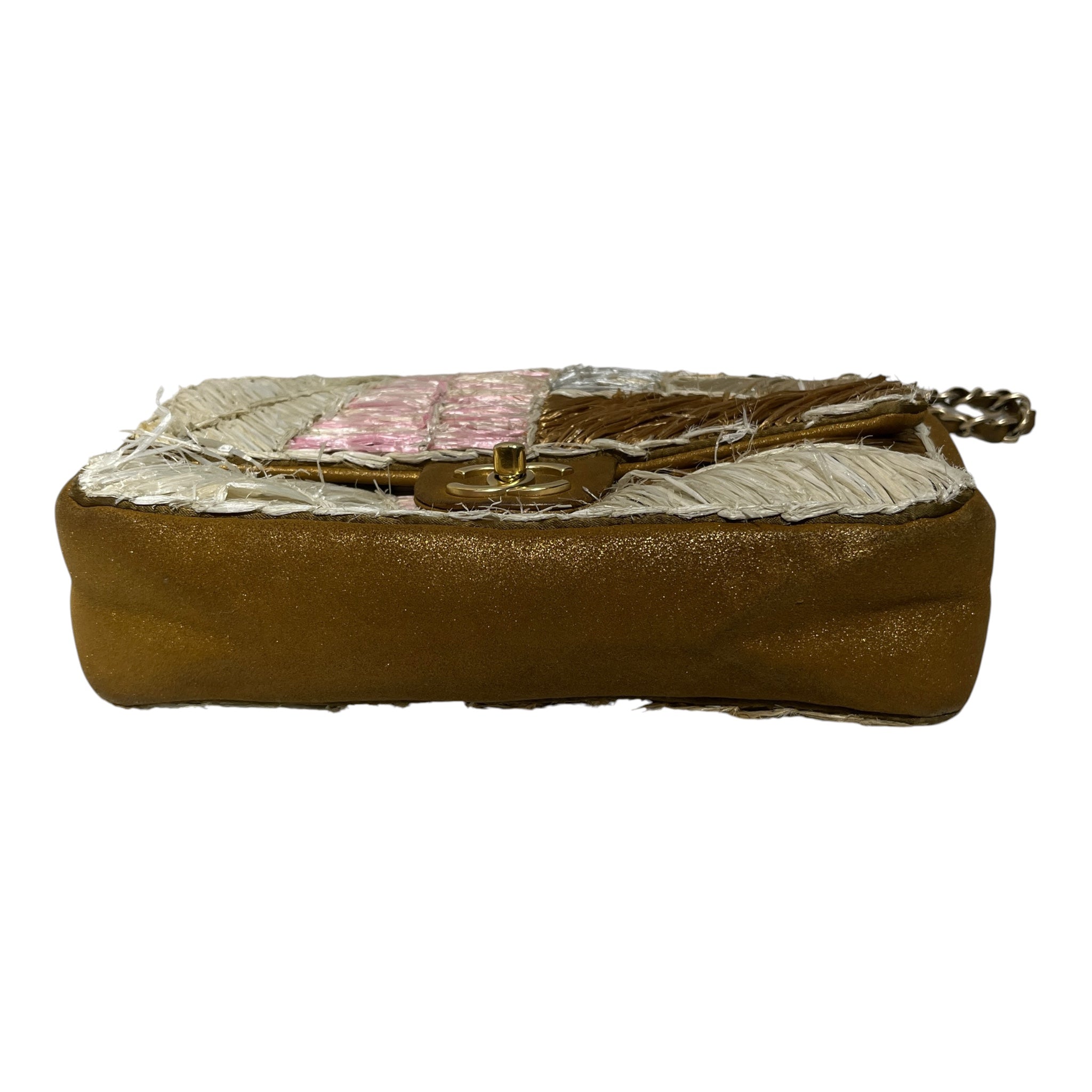 CHANEL/Hand Bag/MLT/PATCHWORK RAFFIA view 3