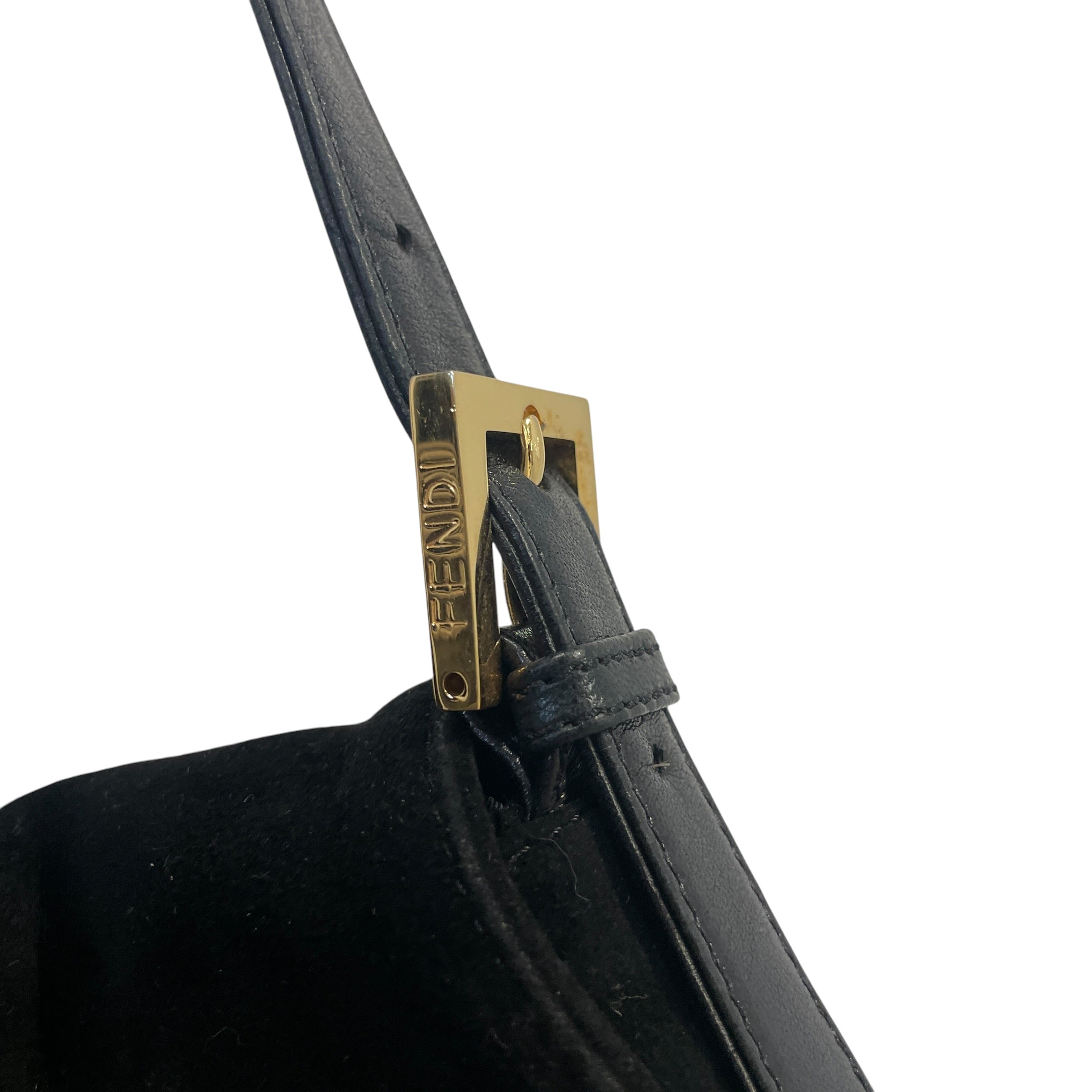 FENDI/Hand Bag/Suede/BLK/MTHR34X view 3