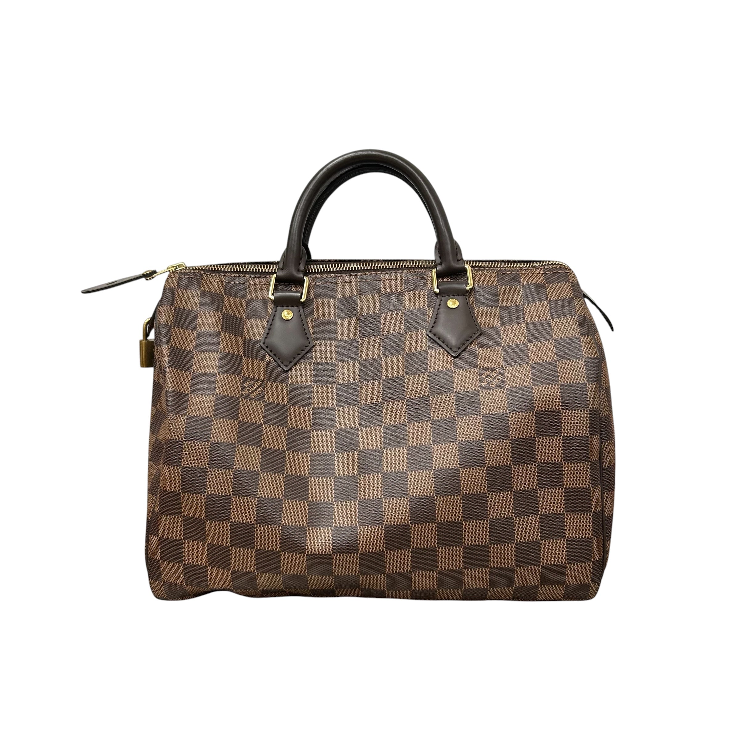 LOUIS VUITTON/Hand Bag/Monogram/Leather/BRW/Damier Speedy view 1